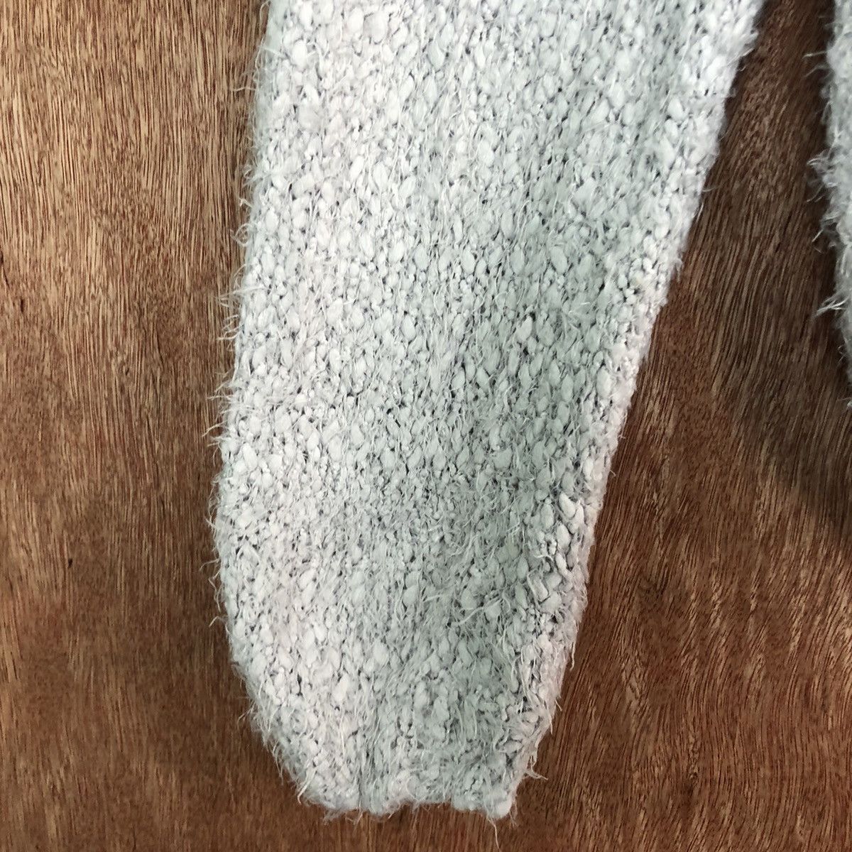 Homespun Knitwear × Japanese Brand Anne Basket Grey Mohair Shag Shaggy knitwear #c354 Size L / US 10 / IT 46 - 6 Thumbnail
