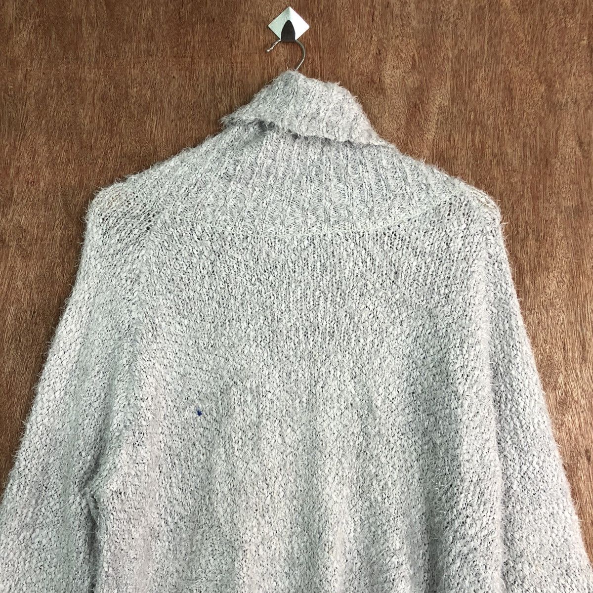 Homespun Knitwear × Japanese Brand Anne Basket Grey Mohair Shag Shaggy knitwear #c354 Size L / US 10 / IT 46 - 2 Thumbnail