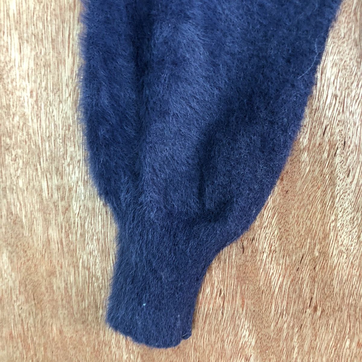 Homespun Knitwear ILC Dark Blue Mohair Shag Shaggy Knitwear #c388 Size S / US 4 / IT 40 - 6 Thumbnail