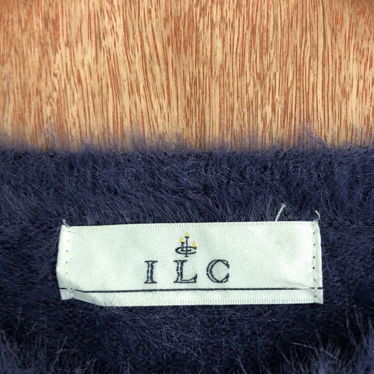 Homespun Knitwear ILC Dark Blue Mohair Shag Shaggy Knitwear #c388 Size S / US 4 / IT 40 - 9 Thumbnail