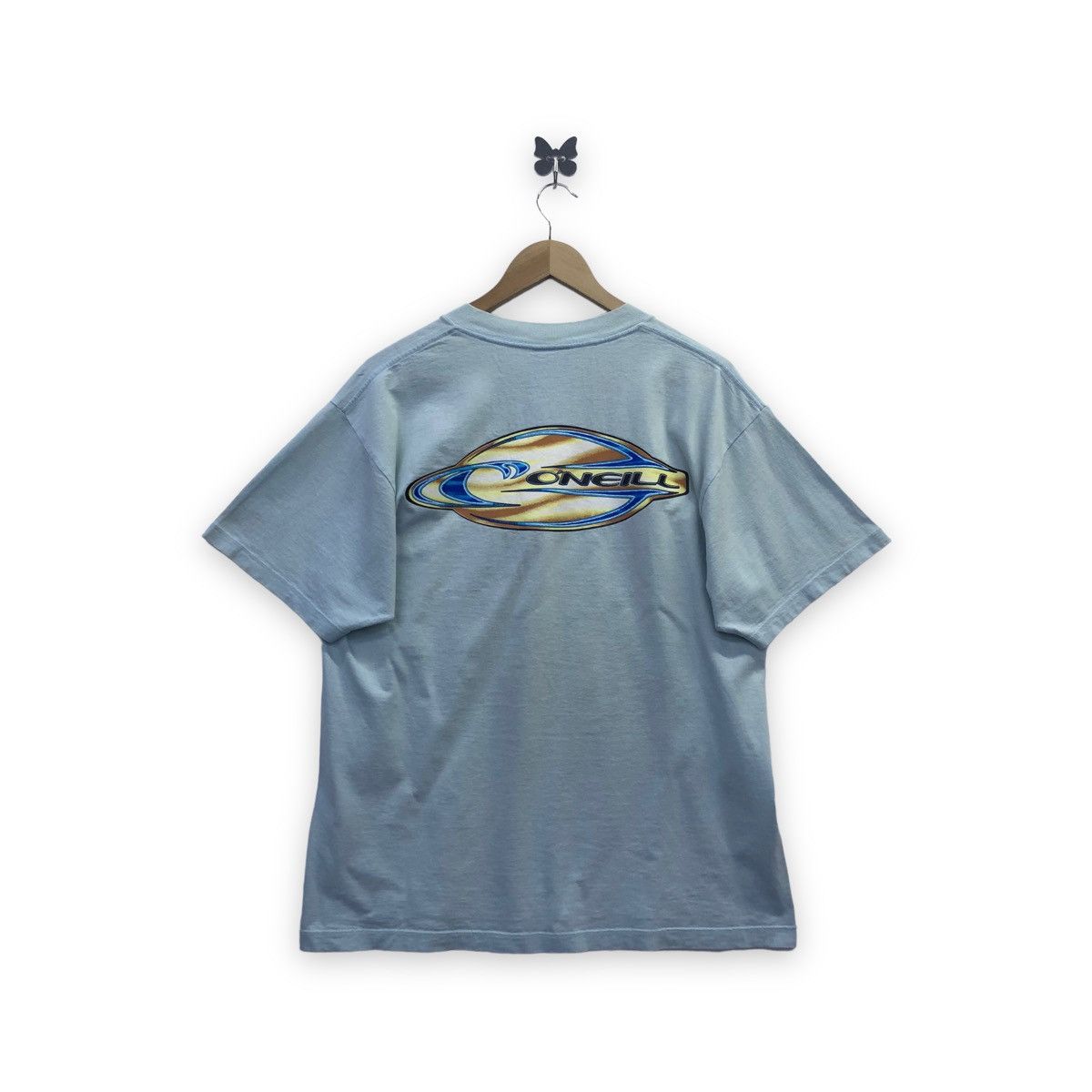 image of ‘ Vintage Oneill Surf Surfing T-Shirt in Blue, Men's (Size Medium)