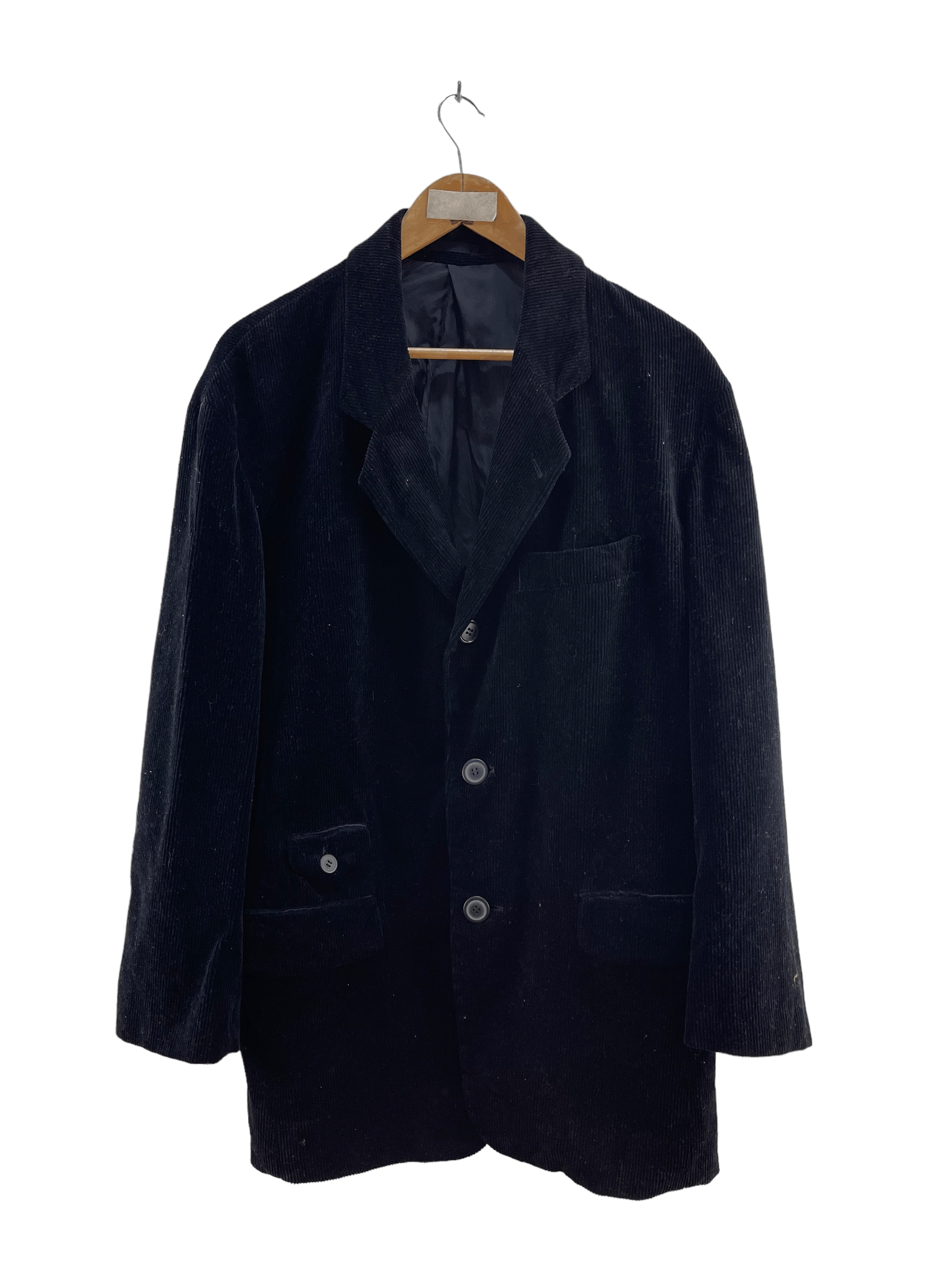 image of Corduroi Club x Issey Miyake Vintage Issey Miyake Corduroy Jacket in Black, Men's (Size Large)