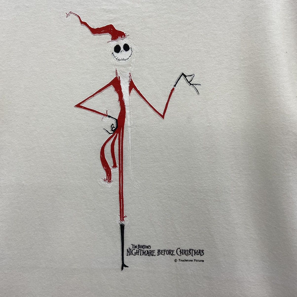 Sci-Fi Fantasy × Vintage 90s NIGHTMARE BEFORE CHRISTMAS Movie Promo Jack Tee Size US M / EU 48-50 / 2 - 3 Thumbnail