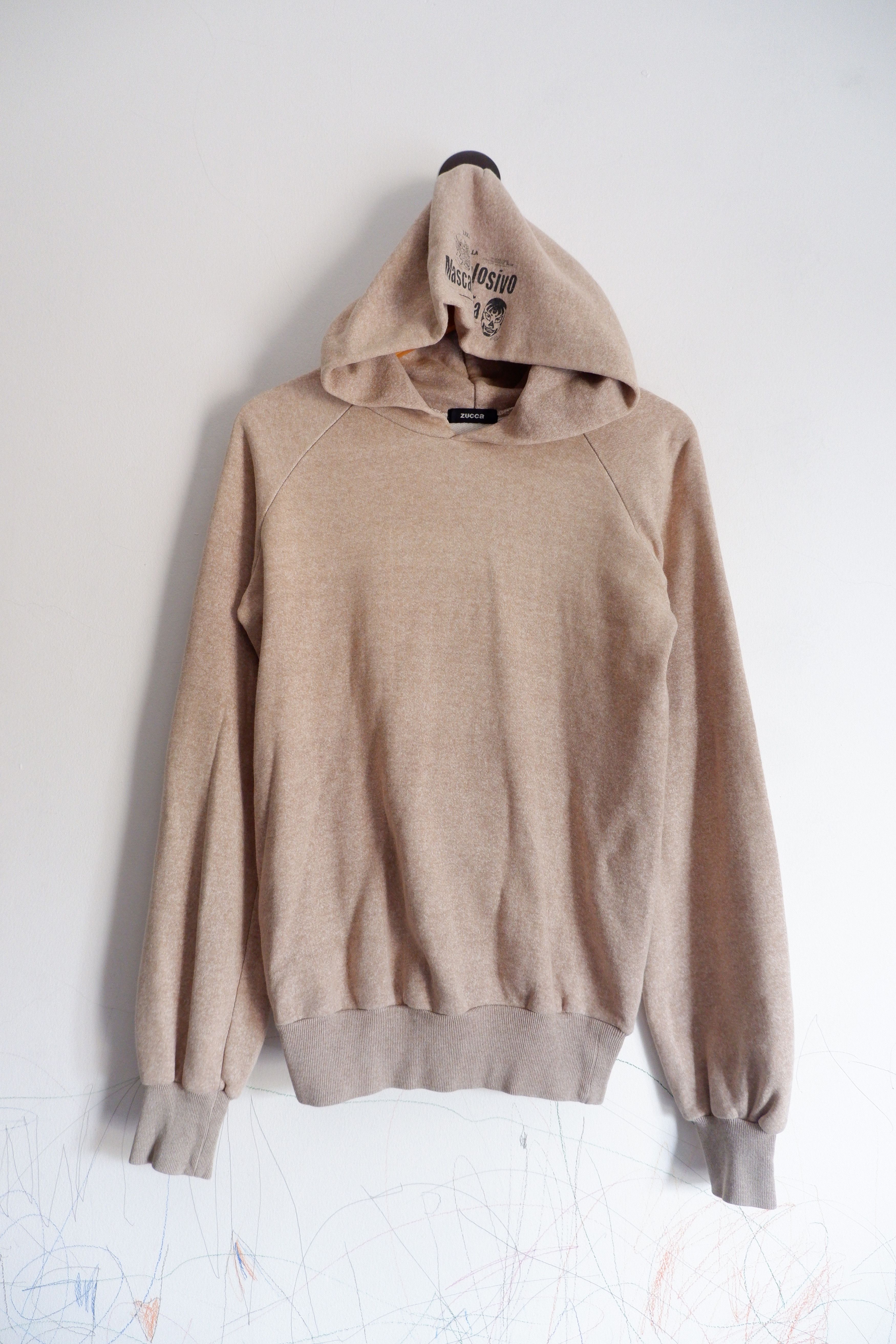 Vintage Zucca By Issey Miyake Beige Pullover Hoodie