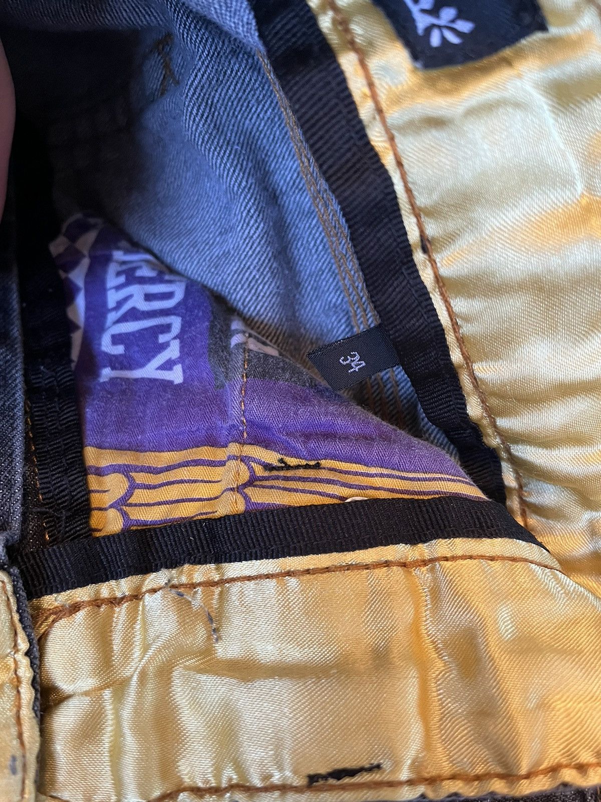 Japanese Brand Vintage LRG baggy washed black denim hells victim Y2K Size US 34 / EU 50 - 10 Thumbnail