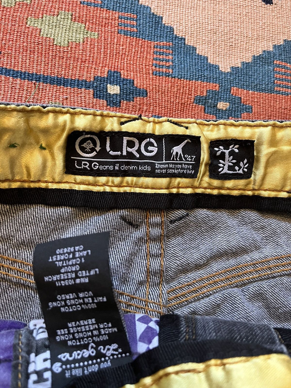 Japanese Brand Vintage LRG baggy washed black denim hells victim Y2K Size US 34 / EU 50 - 9 Thumbnail