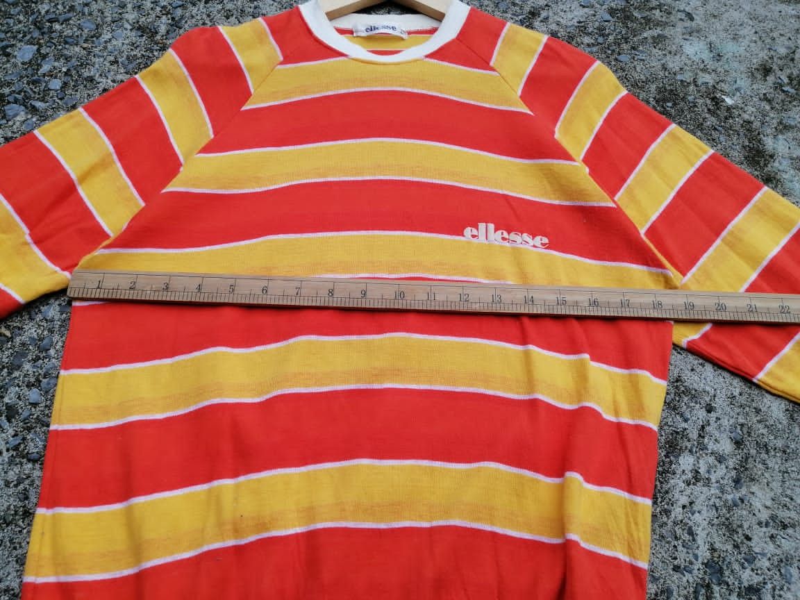 Ellesse Vintage Ellesse Longsleeve Stripe Shirt Size US M / EU 48-50 / 2 - 2 Thumbnail