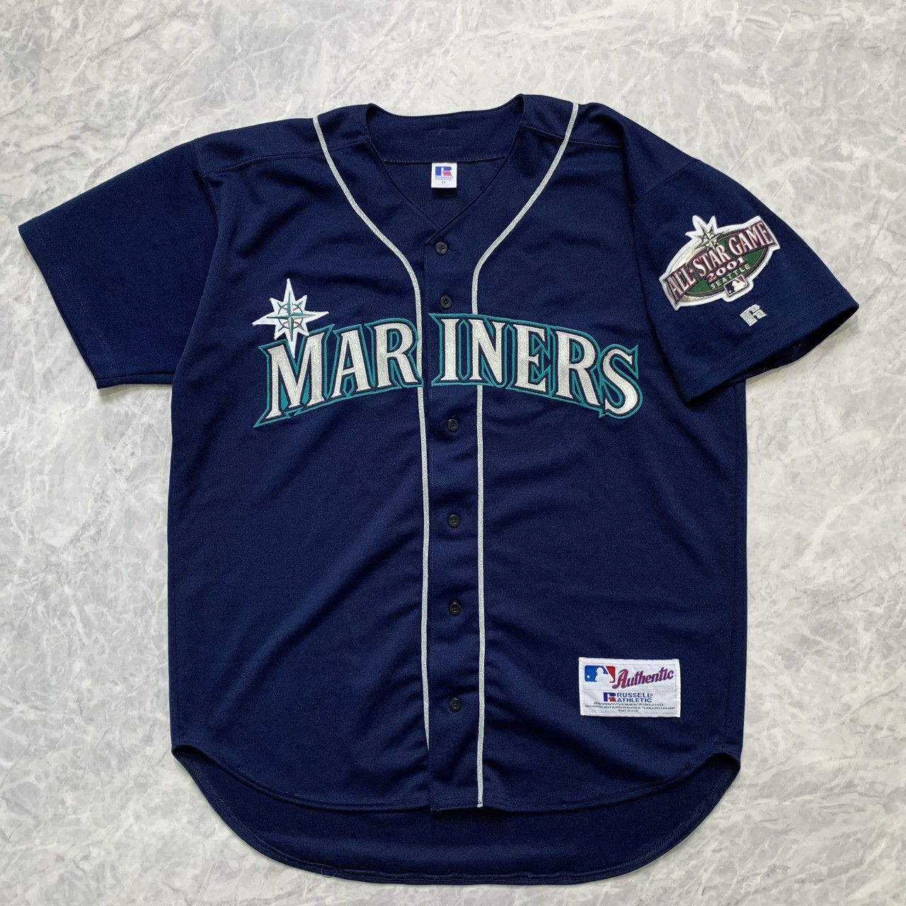 Vintage 00s MLB SEATTLE MARINERS ALL STAR GAME 2001 AUTHENTIC JERSEY ...