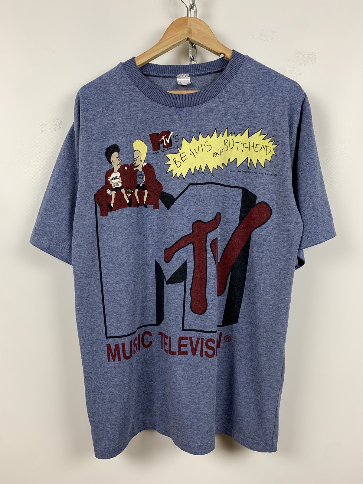 Cartoon Network 1994 Vintage Beavis And Butt Head MTV T-Shirt Size US L / EU 52-54 / 3 - 2 Thumbnail