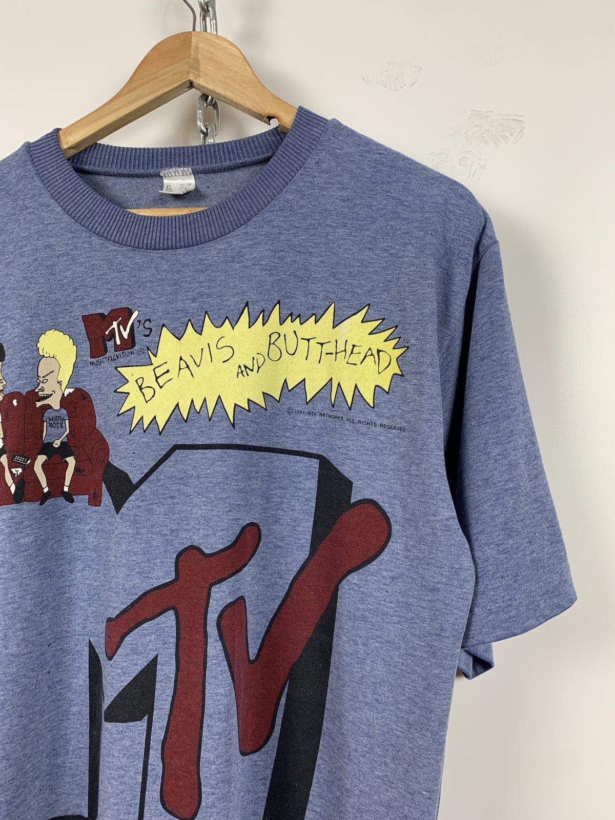 Cartoon Network 1994 Vintage Beavis And Butt Head MTV T-Shirt Size US L / EU 52-54 / 3 - 4 Thumbnail