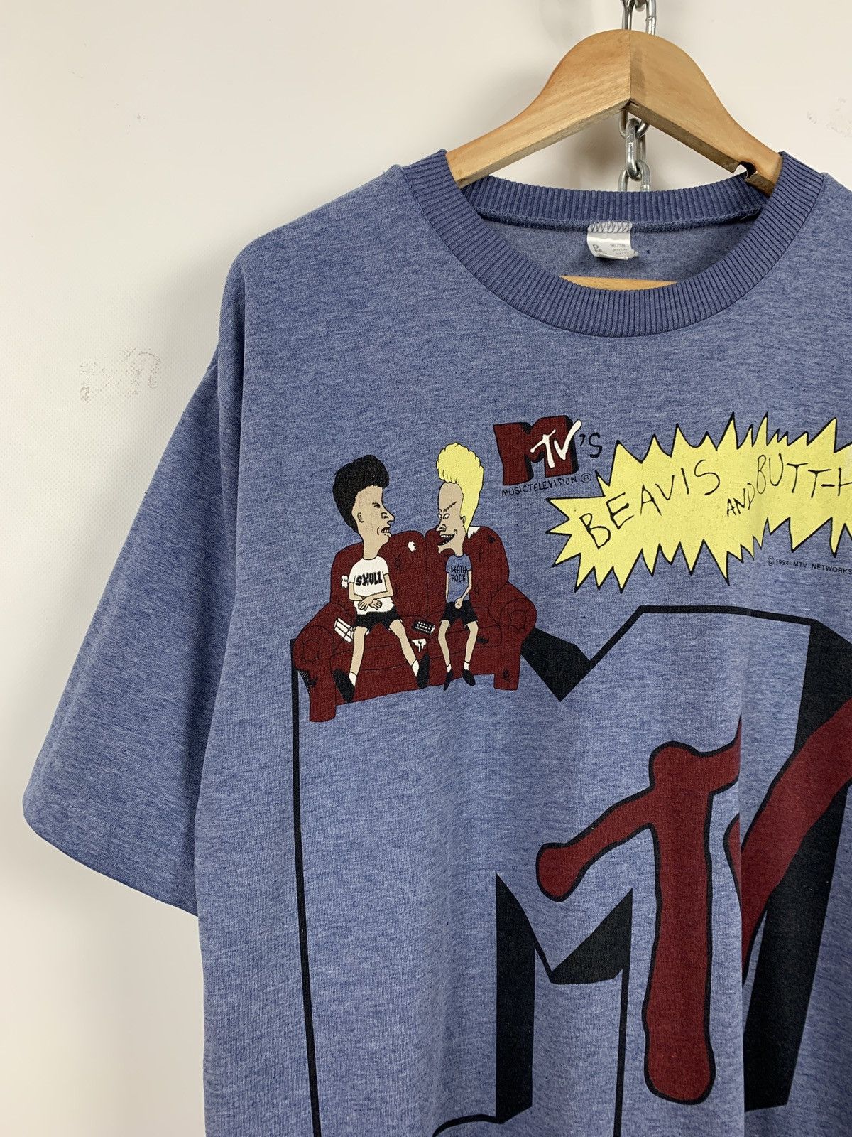 Cartoon Network 1994 Vintage Beavis And Butt Head MTV T-Shirt Size US L / EU 52-54 / 3 - 3 Thumbnail