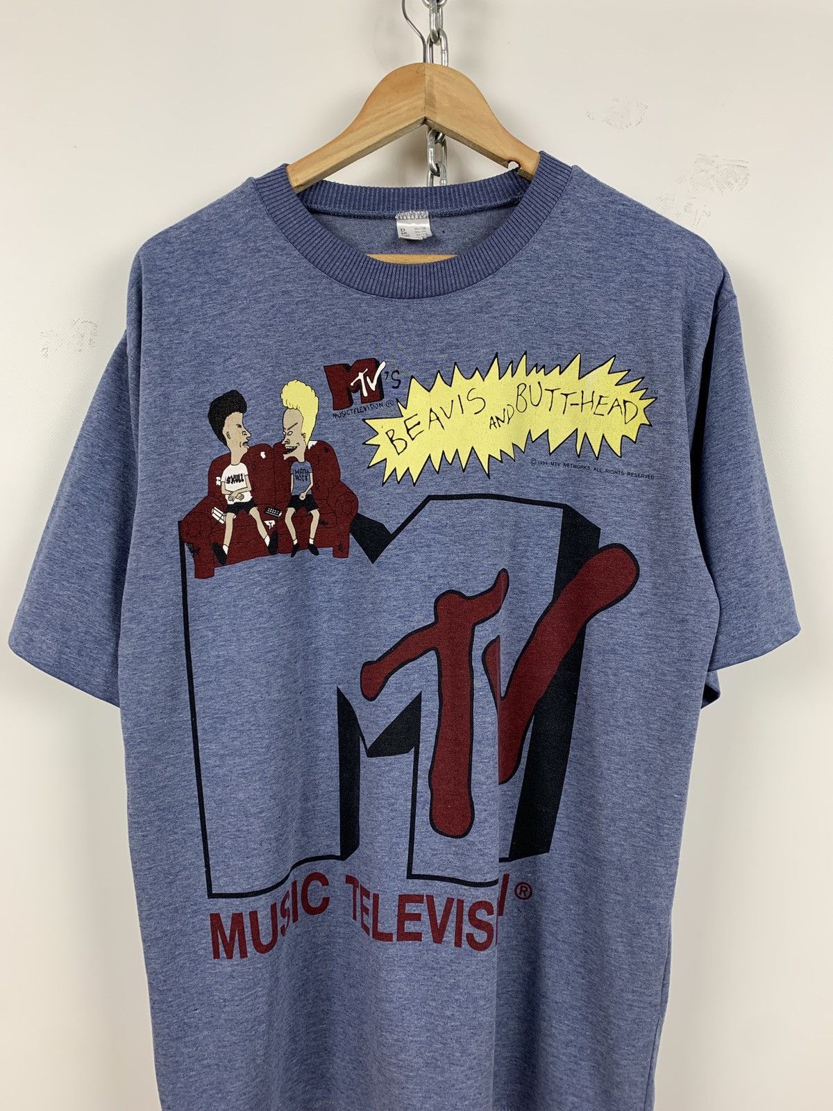 Cartoon Network 1994 Vintage Beavis And Butt Head MTV T-Shirt Size US L / EU 52-54 / 3 - 1 Thumbnail