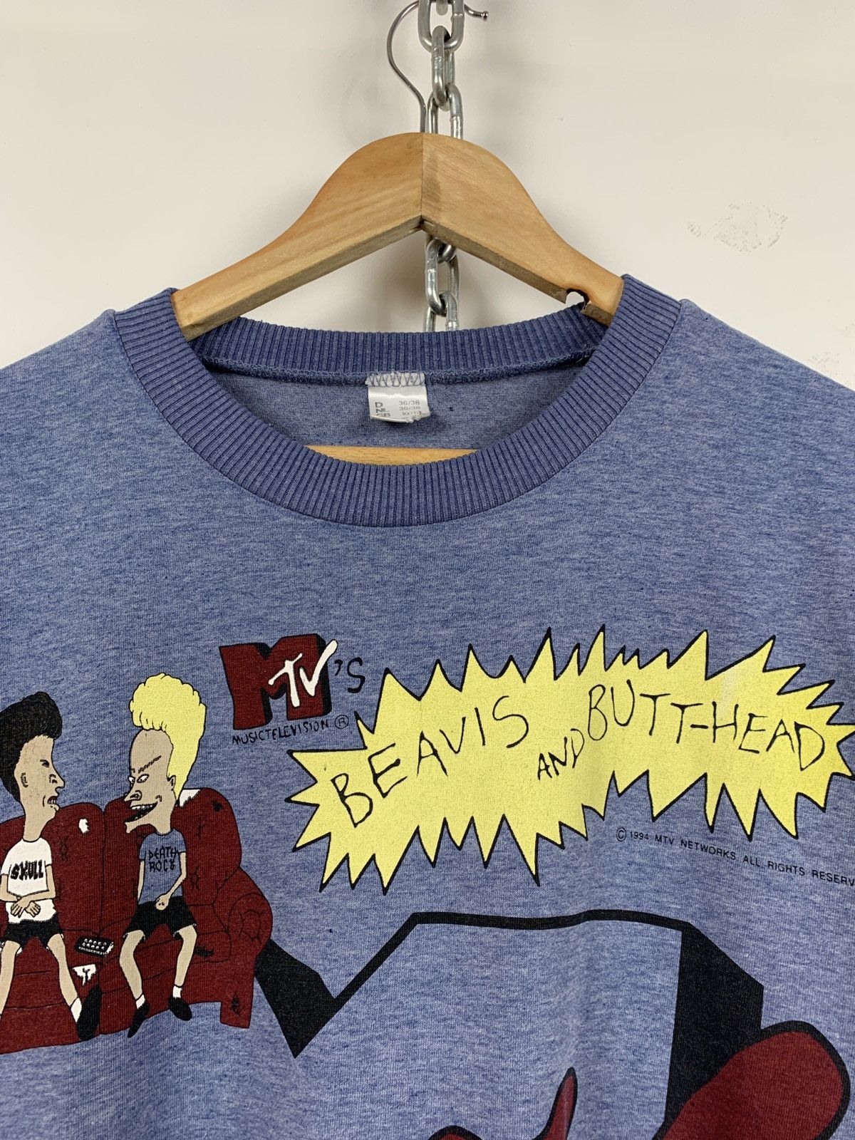 Cartoon Network 1994 Vintage Beavis And Butt Head MTV T-Shirt Size US L / EU 52-54 / 3 - 6 Thumbnail