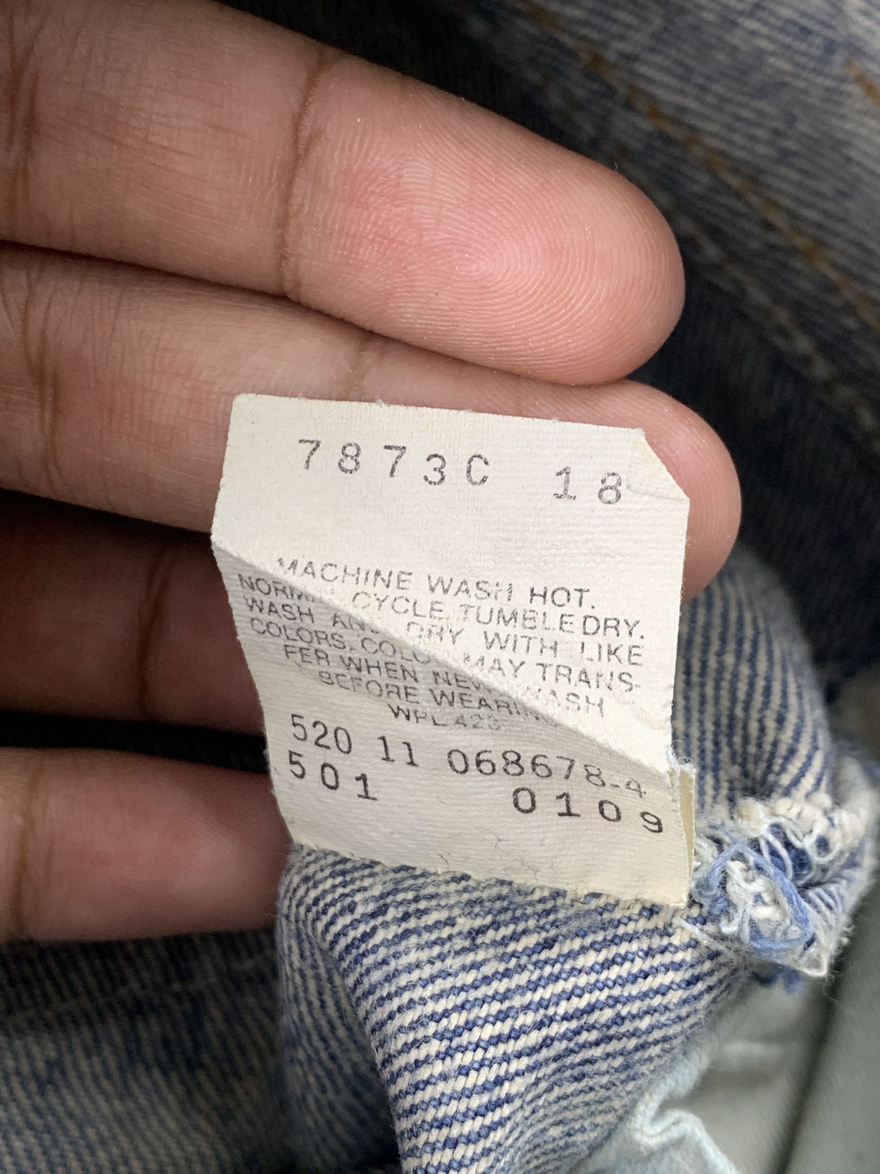 Levi's Vintage 90s Levis 501 Acid Wash Jeans DP1979 Size US 32 / EU 48 - 8 Thumbnail