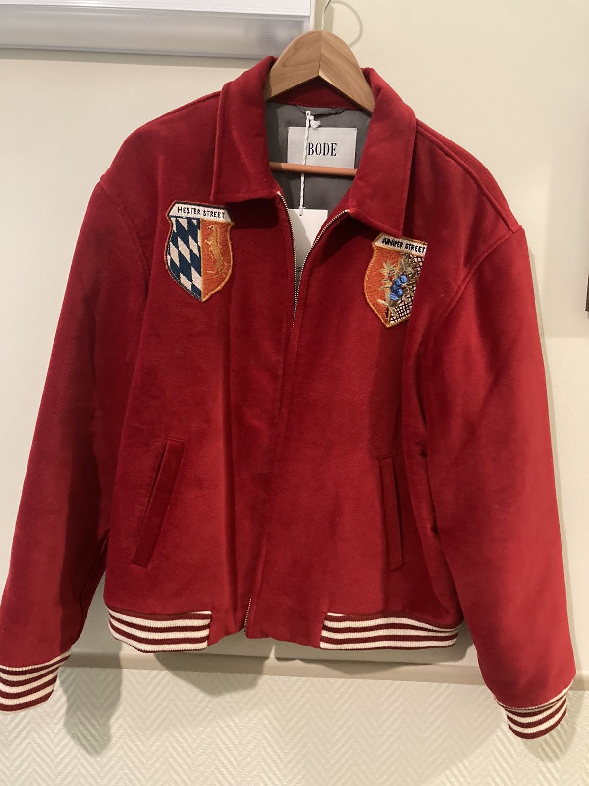 Bode Black Farm Souvenir Jacket Bode