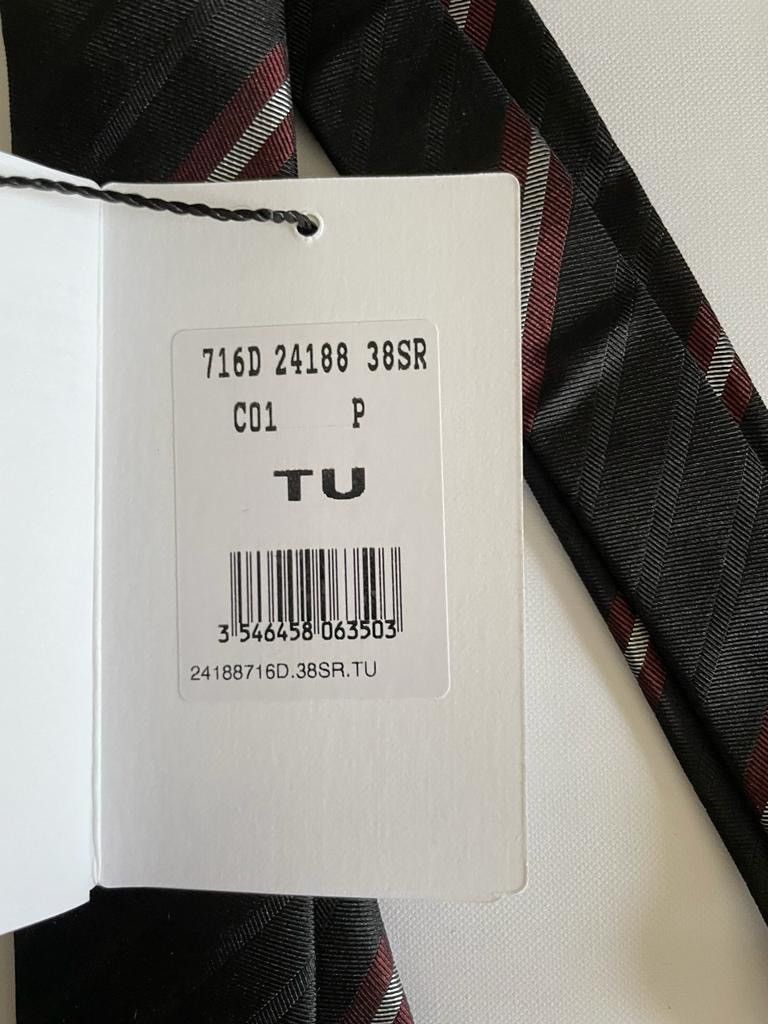 Celine × Hedi Slimane * RARE * STRIPED TIE SLIM SILK RUNWAY ICONIC HEDI Size ONE SIZE - 3 Thumbnail