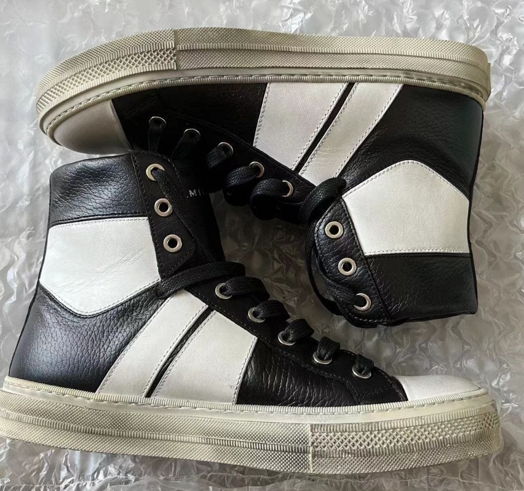 Amiri AMIRI Sunset old black and white patchwork shoes | Grailed display picture 3