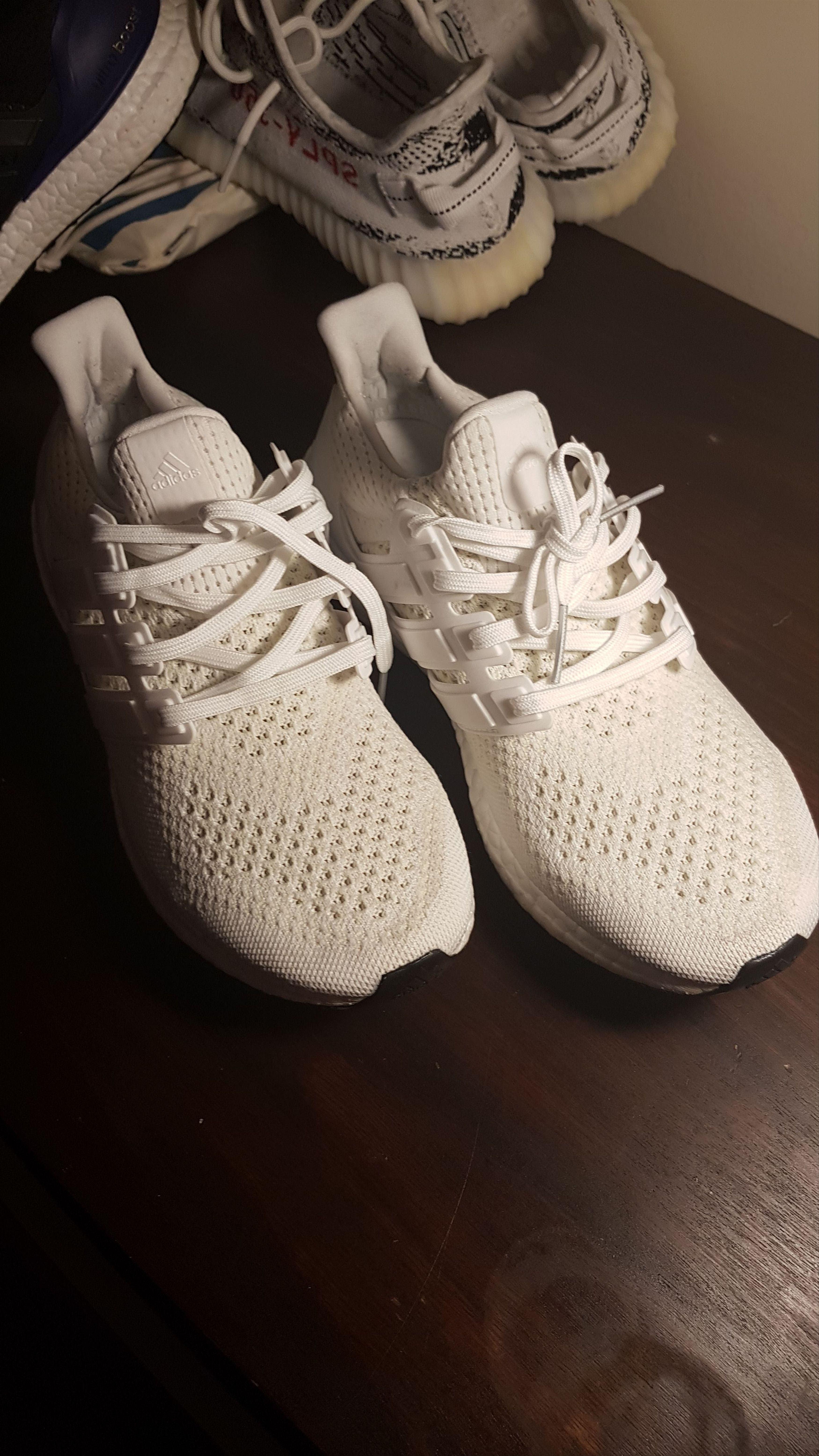 Adidas last drop Ultra Boost 1.0 Triple White Sample Rare Kanye West Grailed