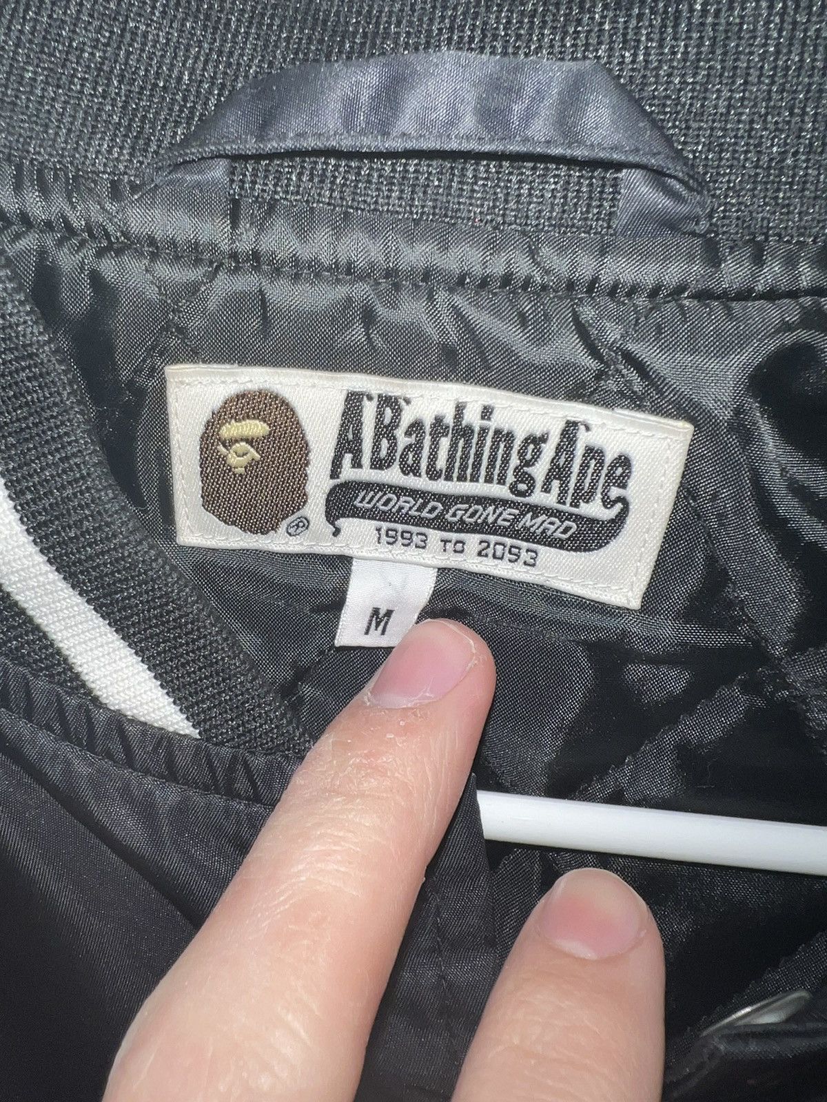 Bape Satin Varsity Jacket Size US M / EU 48-50 / 2 - 5 Thumbnail