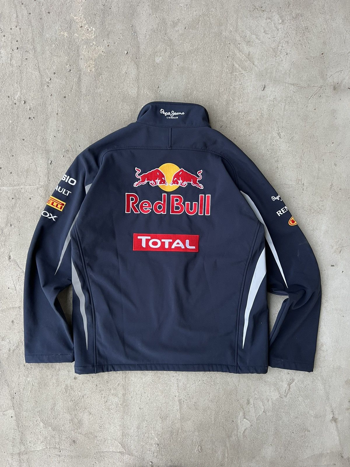 image of Pepe Jeans x Red Bull Vintage Red Bull Racing Jacket Infiniti Jeans in Dark Navy, Men's (Size Large