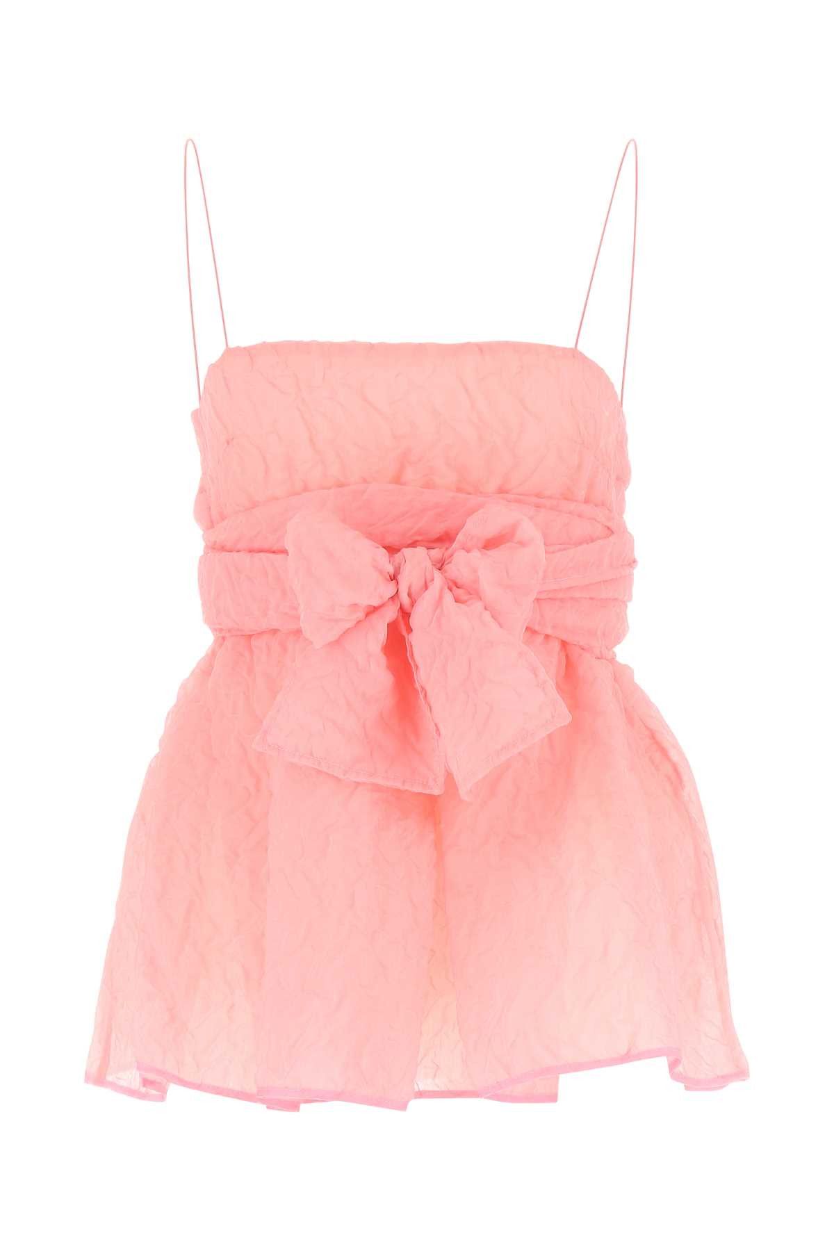 Cecilie Bahnsen Veronica Top in Pink
