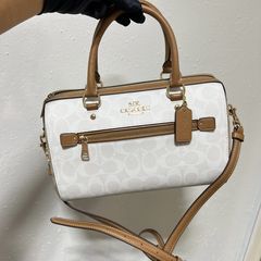 Coach C8285 Rowan Satchel In Signature Canvas With Racquet Print In