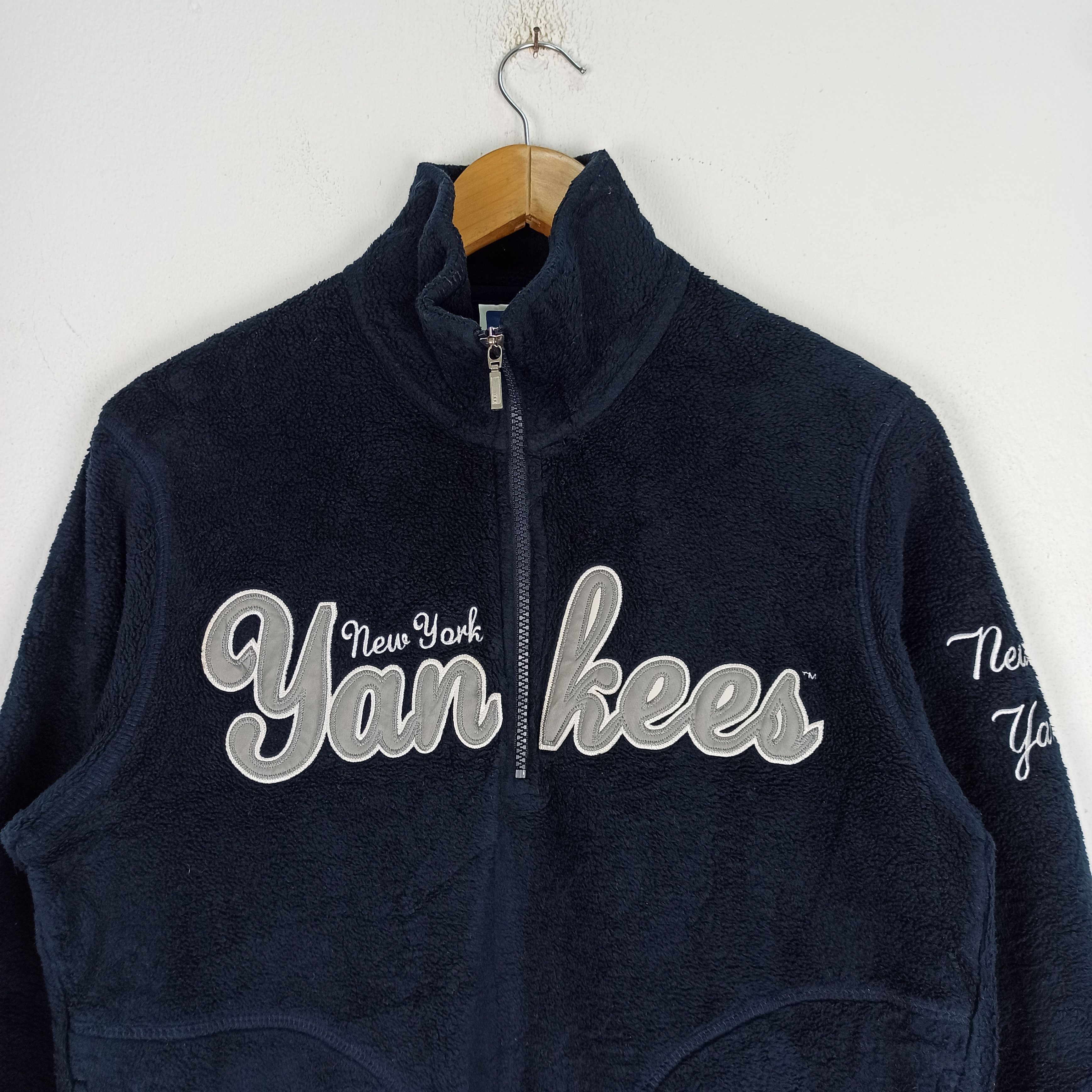 MLB Vintage New York Yankees MLB Fleece Jacket Size US M / EU 48-50 / 2 - 2 Thumbnail