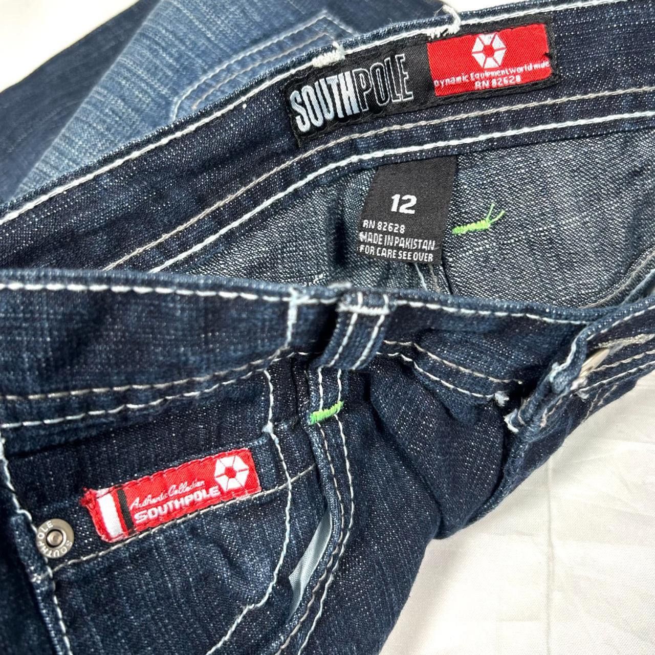 Southpole × Vintage Vintage South Pole mall core baggy jeans Size 24" / US 00 / IT 34 - 4 Thumbnail