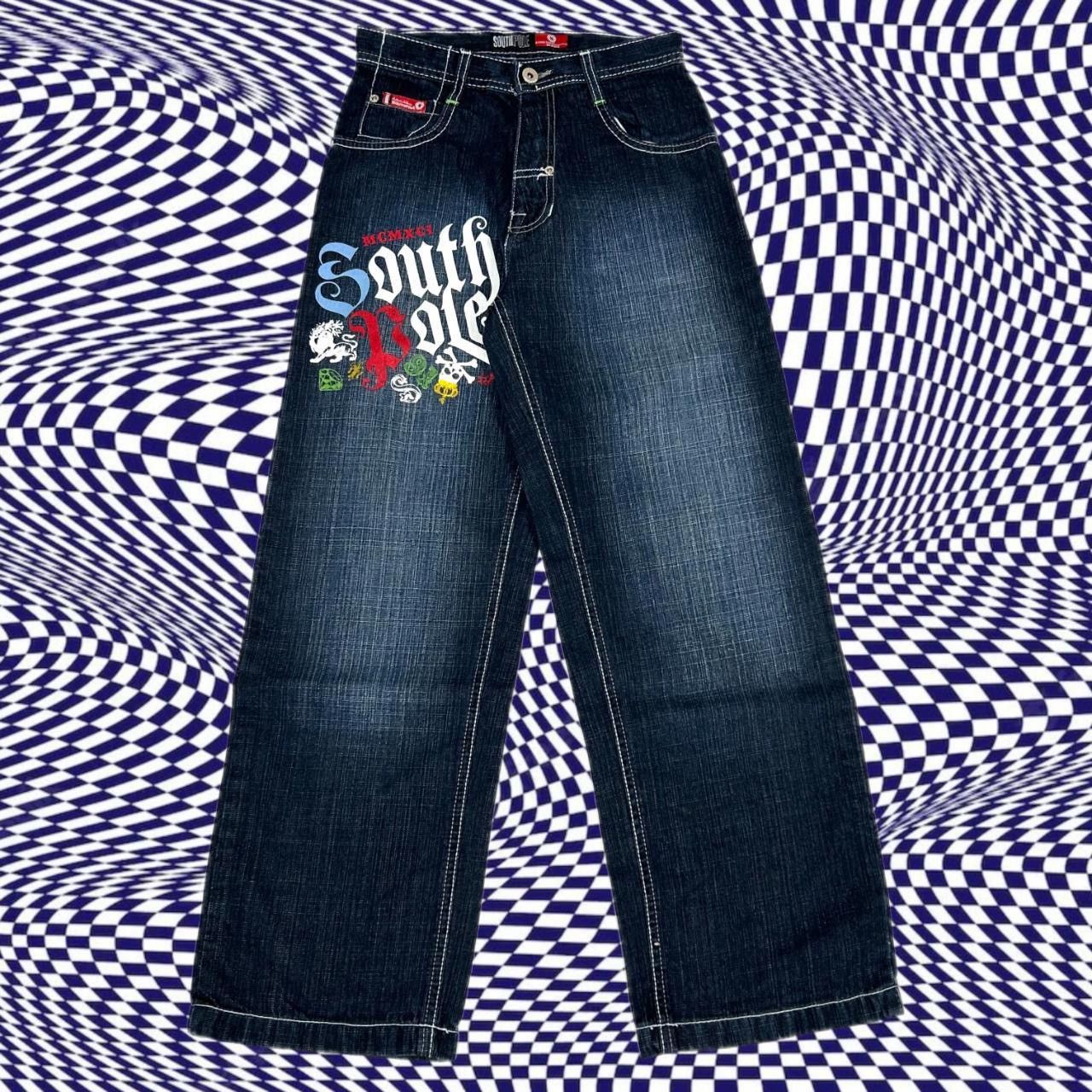 Southpole × Vintage Vintage South Pole mall core baggy jeans Size 24" / US 00 / IT 34 - 1 Thumbnail