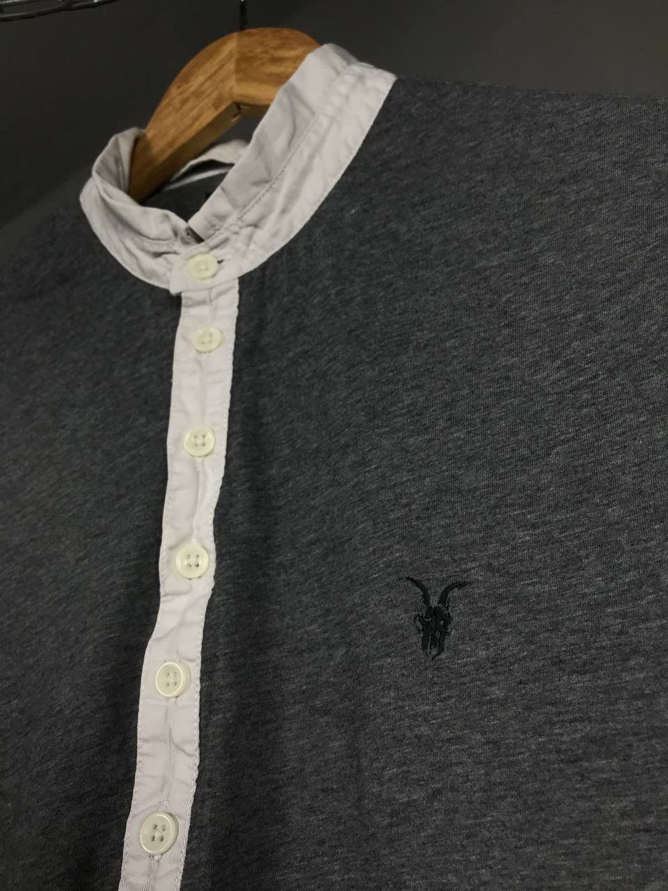 Allsaints Allsaints luxury streetwear gray tee Size US M / EU 48-50 / 2 - 3 Thumbnail
