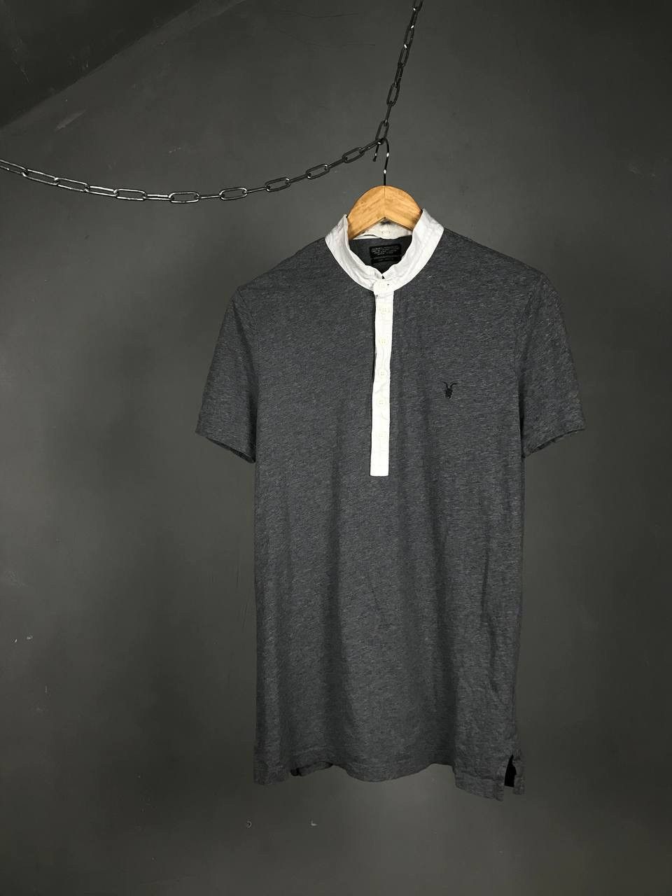 Allsaints Allsaints luxury streetwear gray tee Size US M / EU 48-50 / 2 - 1 Thumbnail