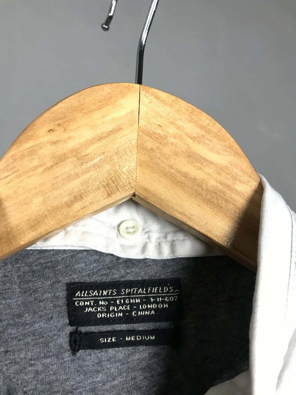 Allsaints Allsaints luxury streetwear gray tee Size US M / EU 48-50 / 2 - 4 Thumbnail