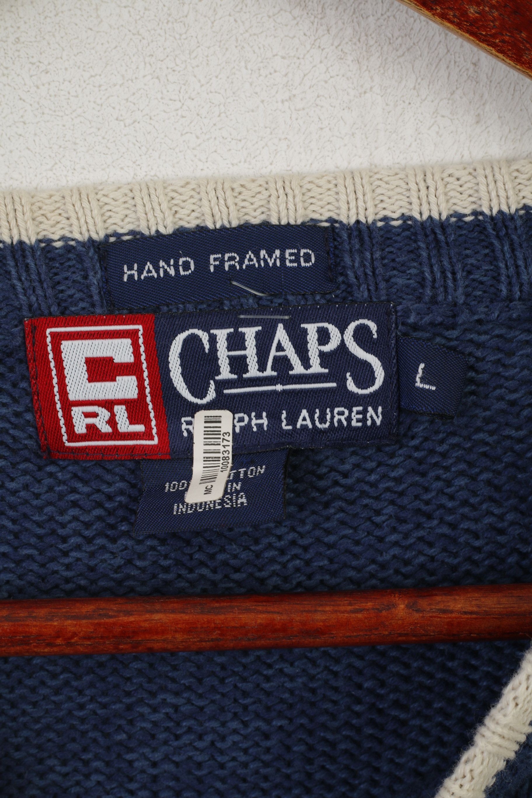 Chaps Ralph Lauren Chaps Ralph Lauren Men L Jumper Navy Cotton Vintage 2148 Size US L / EU 52-54 / 3 - 5 Thumbnail