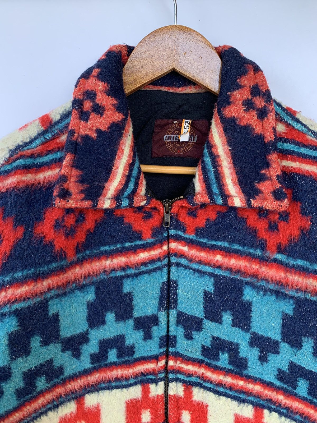 Japanese Brand × Vintage Vtg Artisanat Wool Jacket Navajo Aztec Inspired Size US L / EU 52-54 / 3 - 5 Thumbnail