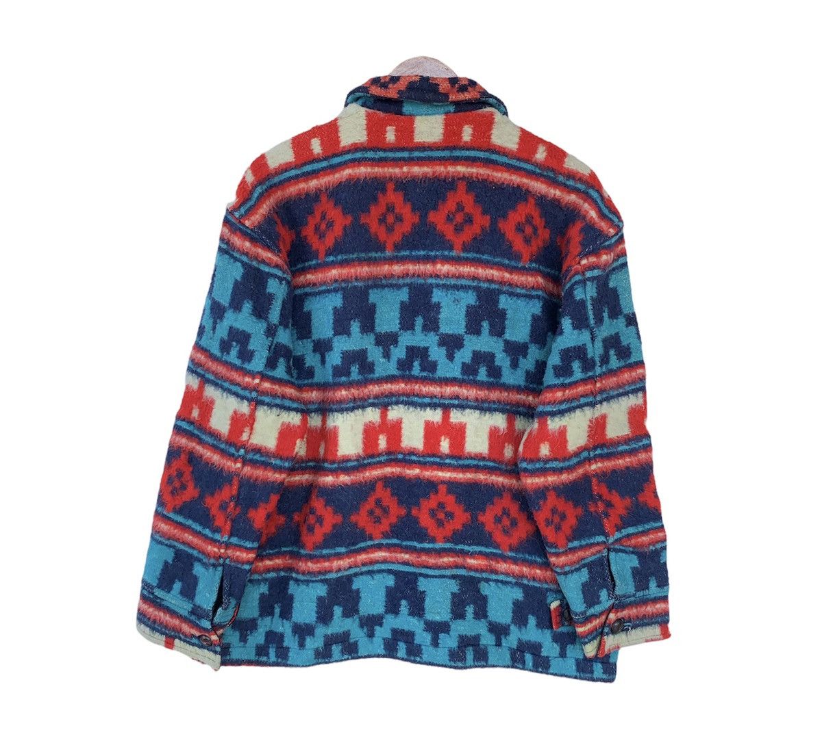 Japanese Brand × Vintage Vtg Artisanat Wool Jacket Navajo Aztec Inspired Size US L / EU 52-54 / 3 - 2 Thumbnail