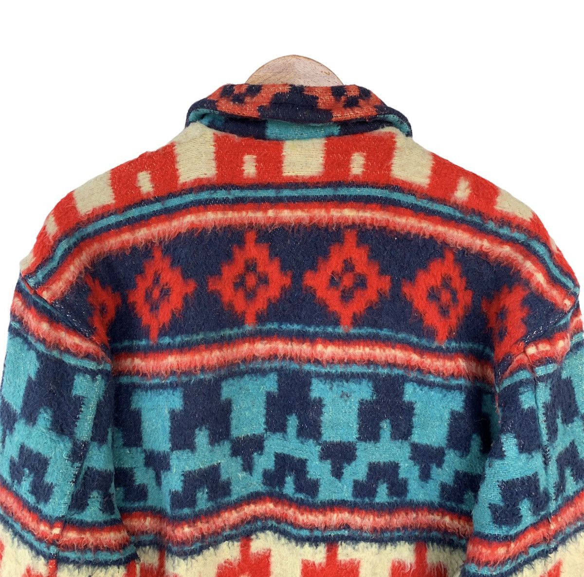 Japanese Brand × Vintage Vtg Artisanat Wool Jacket Navajo Aztec Inspired Size US L / EU 52-54 / 3 - 4 Thumbnail