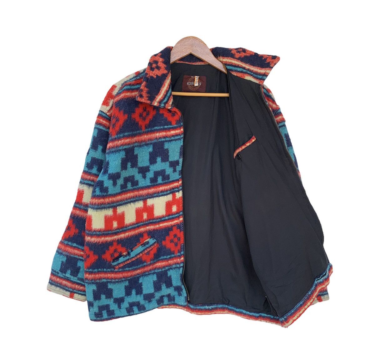 Japanese Brand × Vintage Vtg Artisanat Wool Jacket Navajo Aztec Inspired Size US L / EU 52-54 / 3 - 9 Thumbnail
