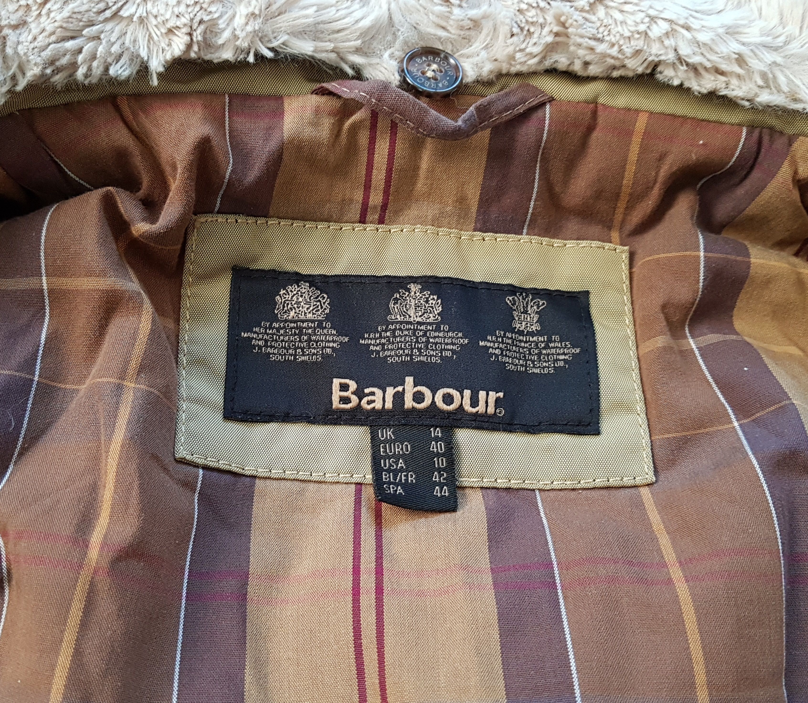 Barbour × Vintage Barbour Women's Outlaw Insulated Belted Jacket Size L / US 10 / IT 46 - 11 Thumbnail
