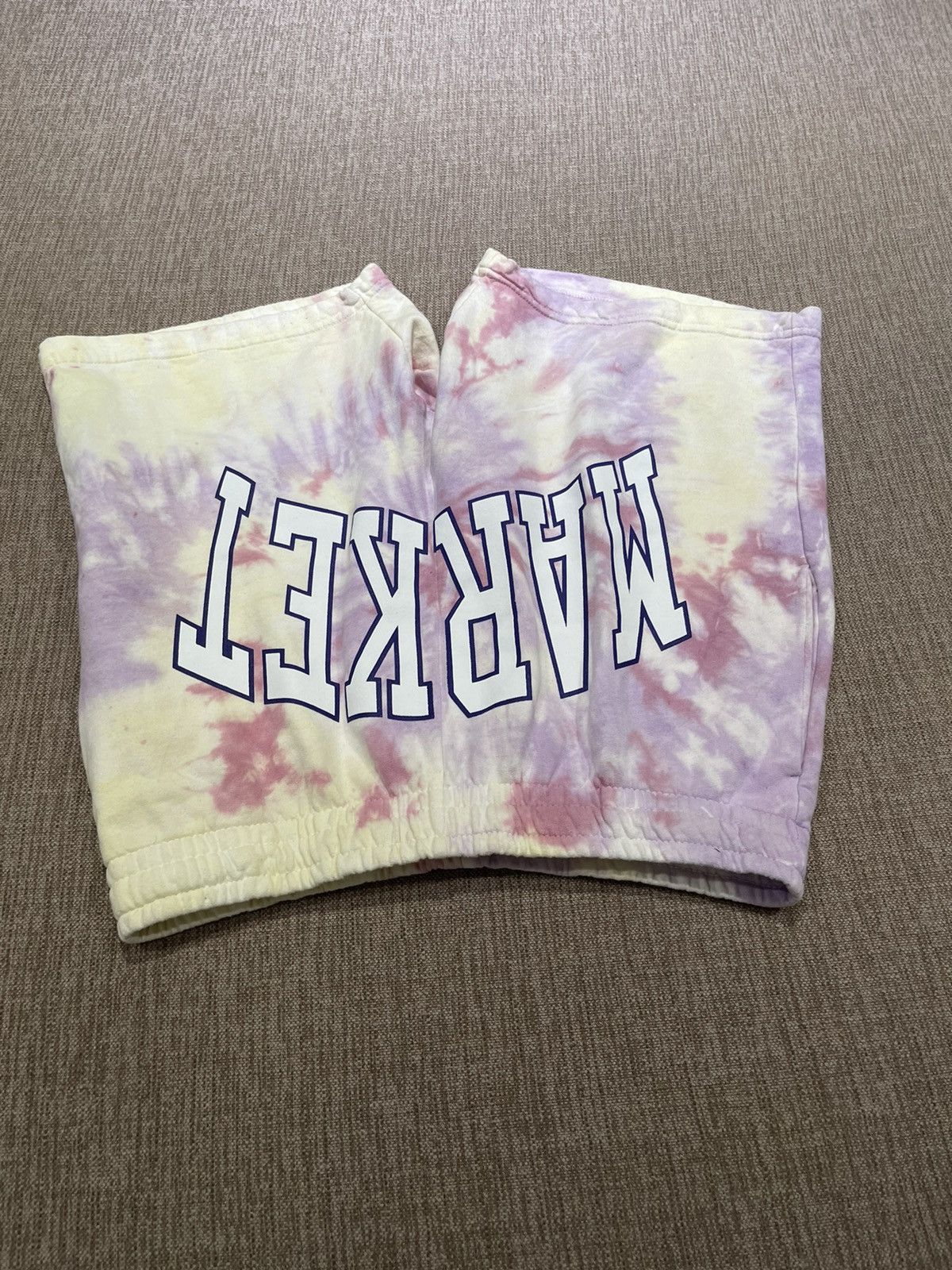 Market Market Boarder Arc Tie Dye Shorts- (Size Medium) Size US 34 / EU 50 - 3 Thumbnail