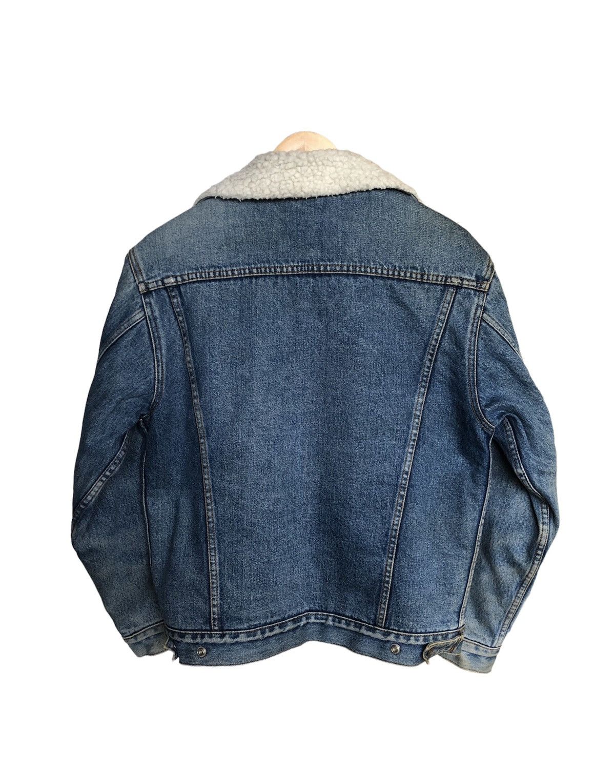 Levi's Vintage Levis Sherpa Distressed Colour Trucker Denim Jackets Size US L / EU 52-54 / 3 - 3 Thumbnail