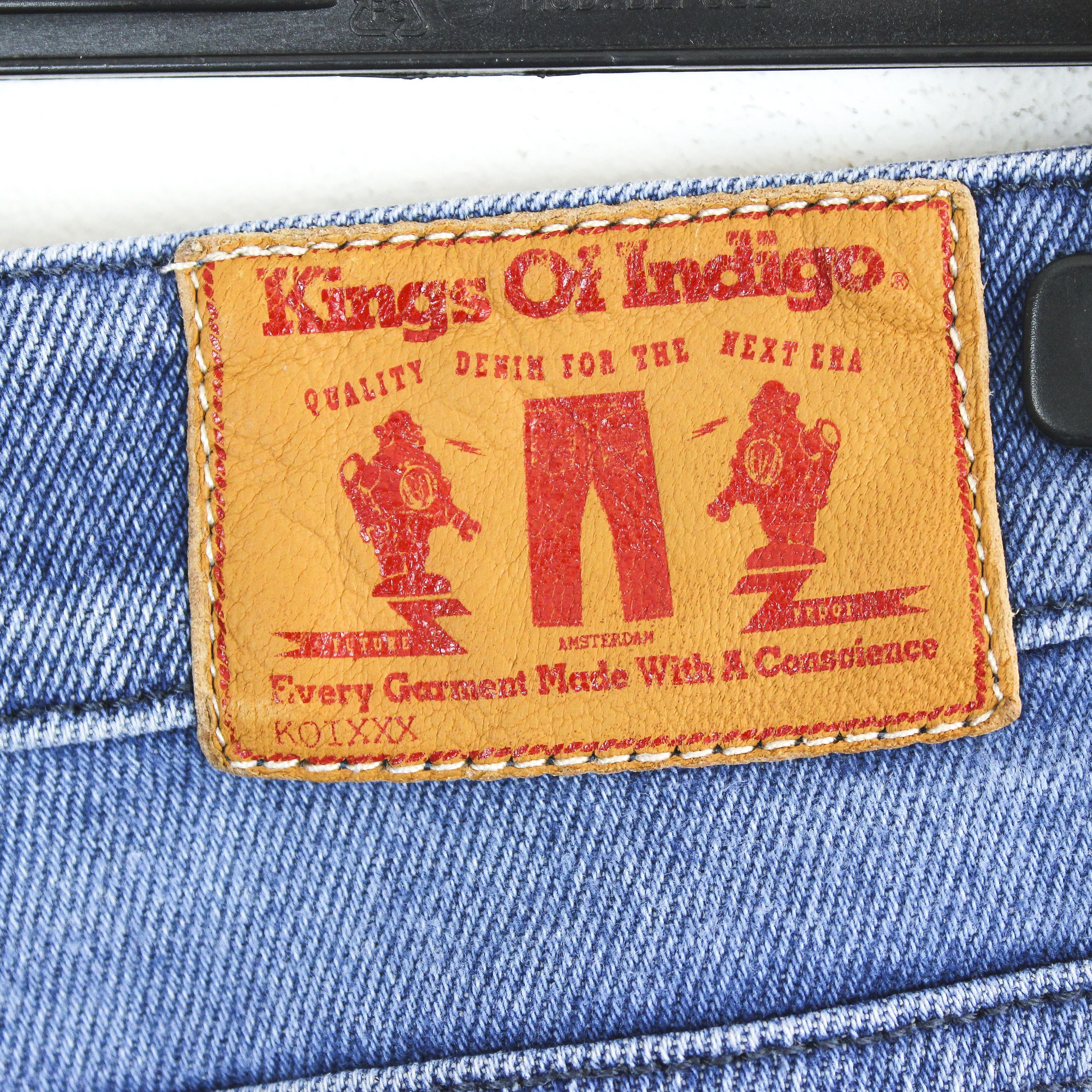 Indigo × Kings Of Indigo Kings Of Indigo Juno W32 L32 Slim Jeans Denim Pants Mid Rise Size 32" / US 10 / IT 46 - 4 Thumbnail