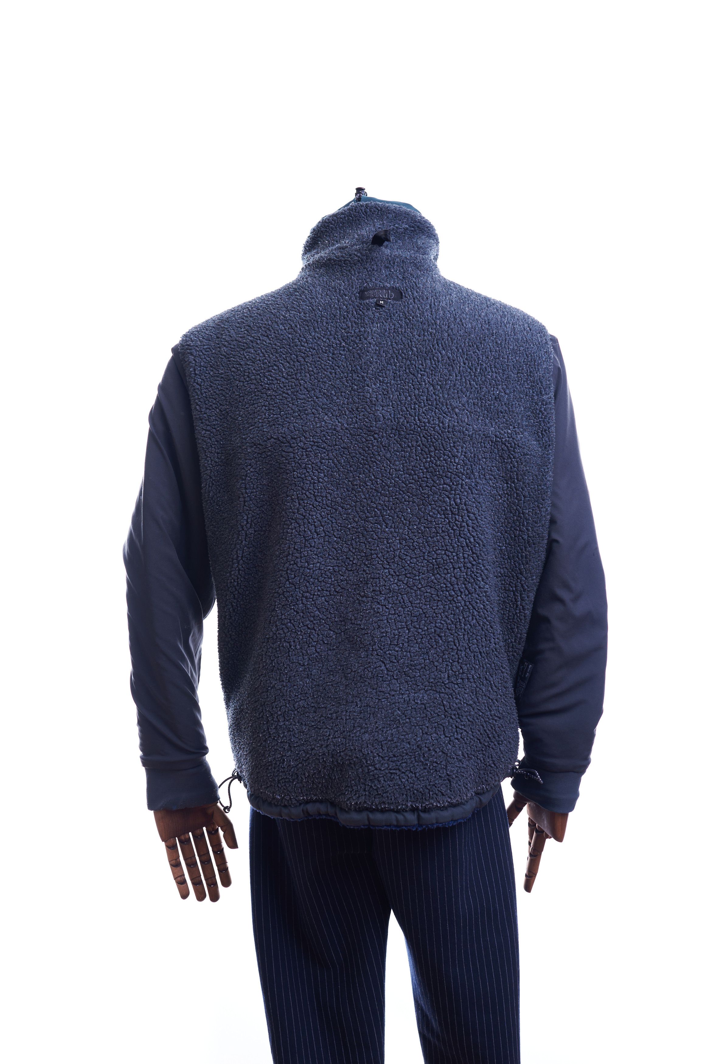 Outdoor Fleece Bomber Jacket Rab Size M Blue Zip