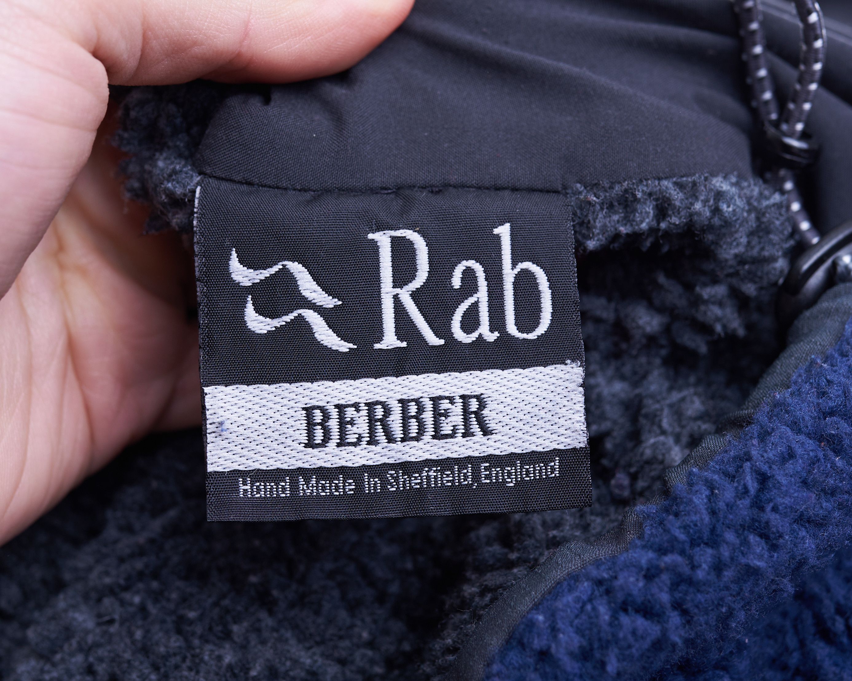 Outdoor Fleece Bomber Jacket Rab Size M Blue Zip