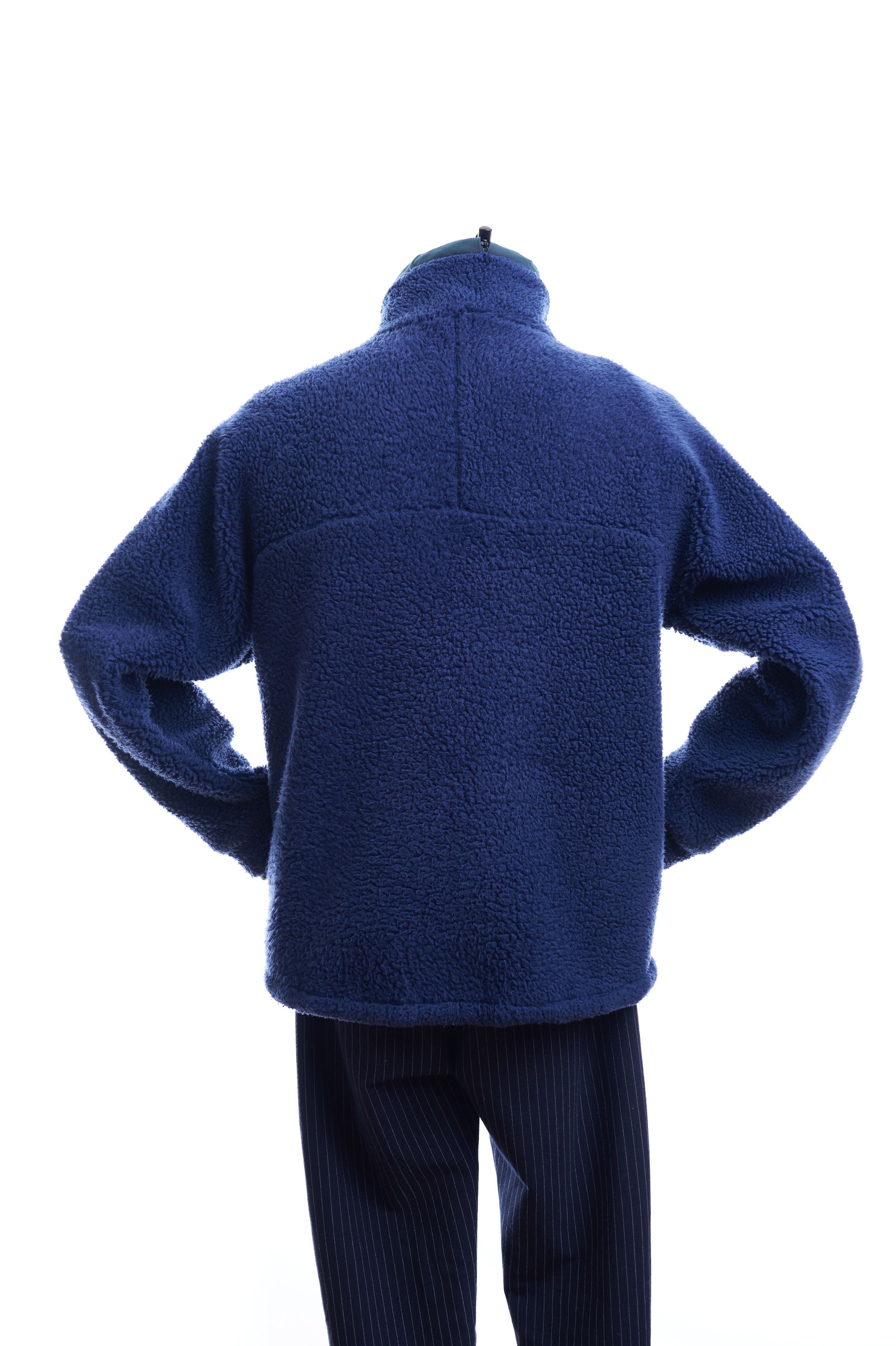 Outdoor Fleece Bomber Jacket Rab Size M Blue Zip