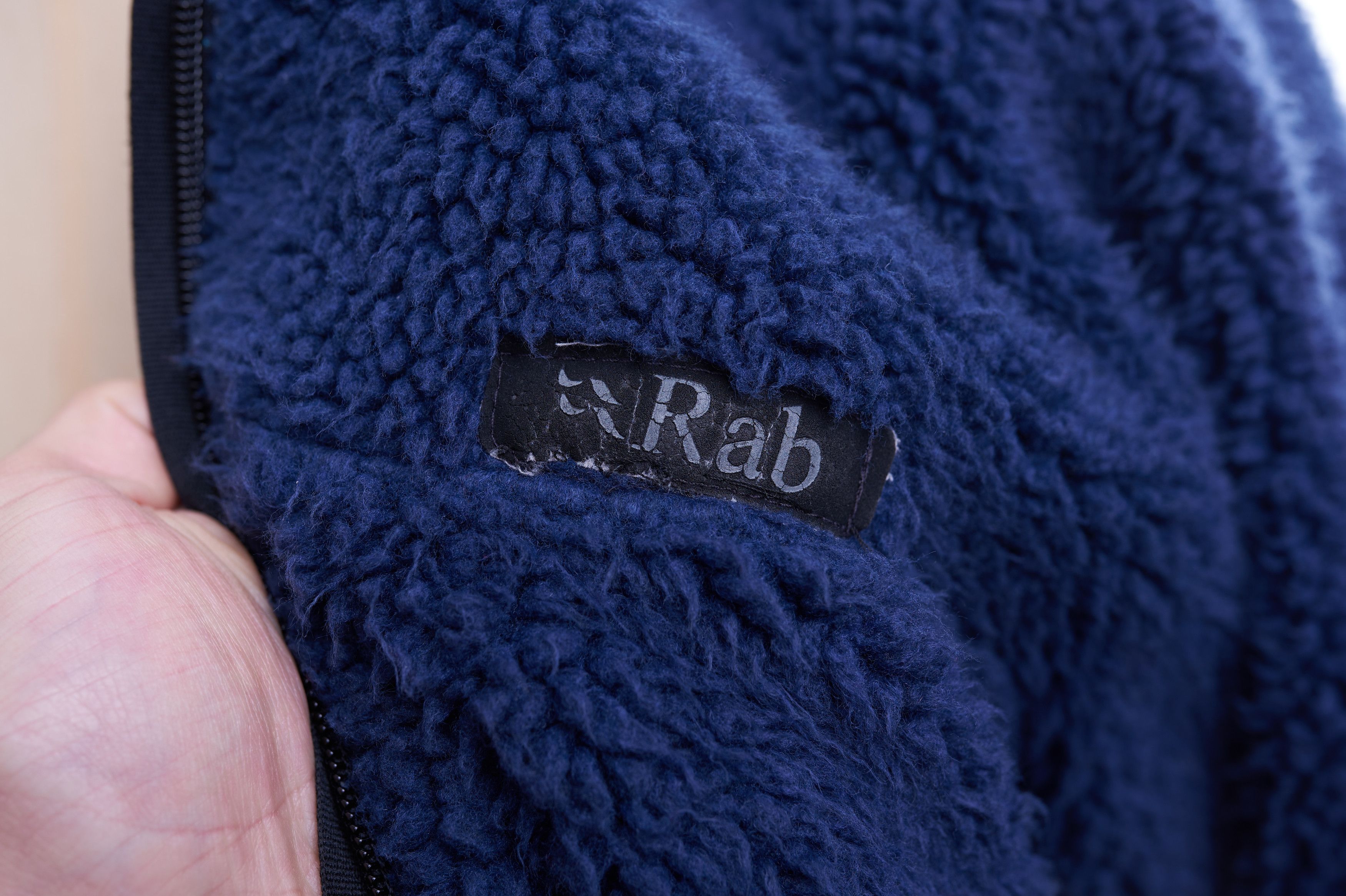 Outdoor Fleece Bomber Jacket Rab Size M Blue Zip
