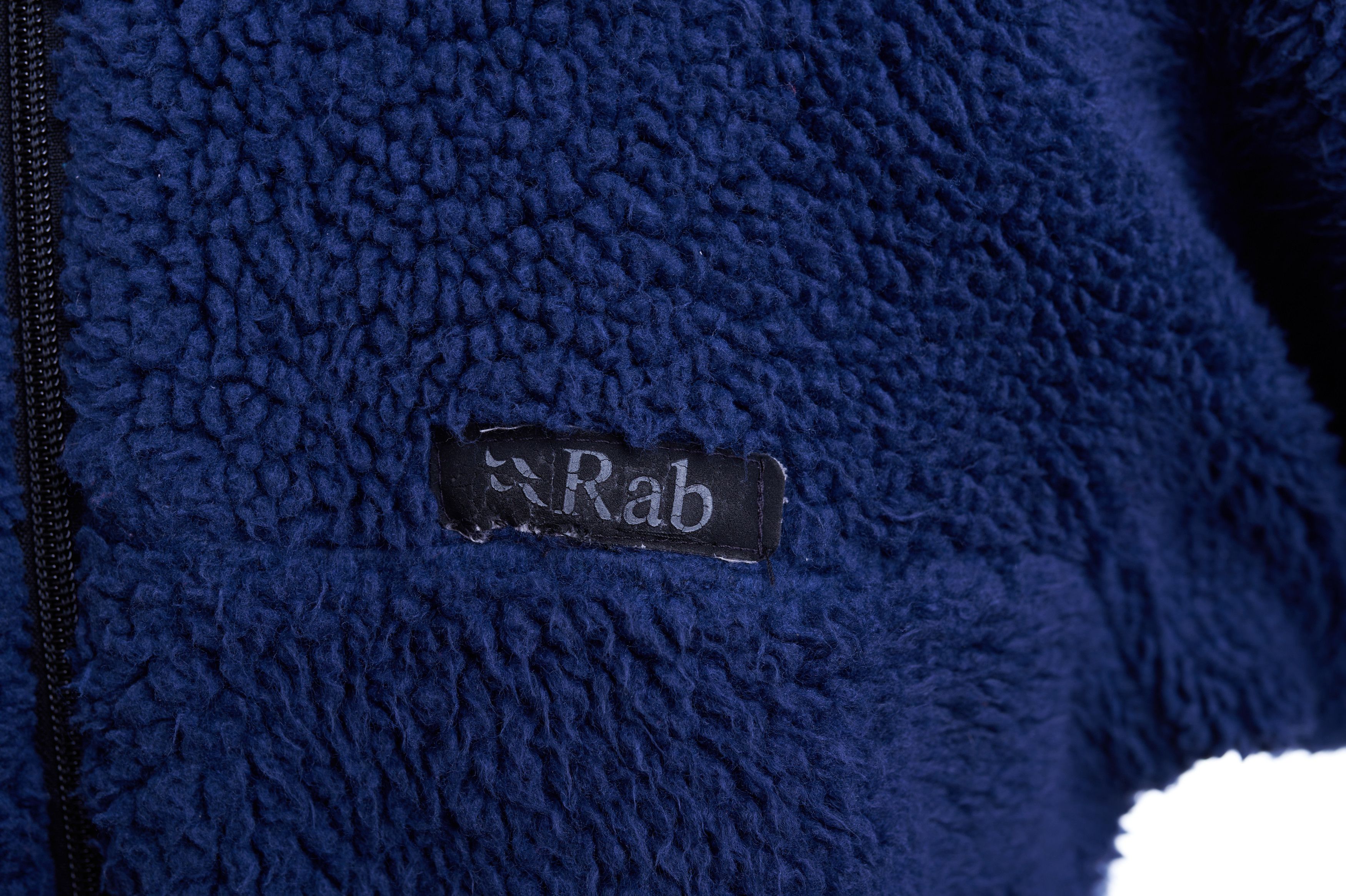Outdoor Fleece Bomber Jacket Rab Size M Blue Zip