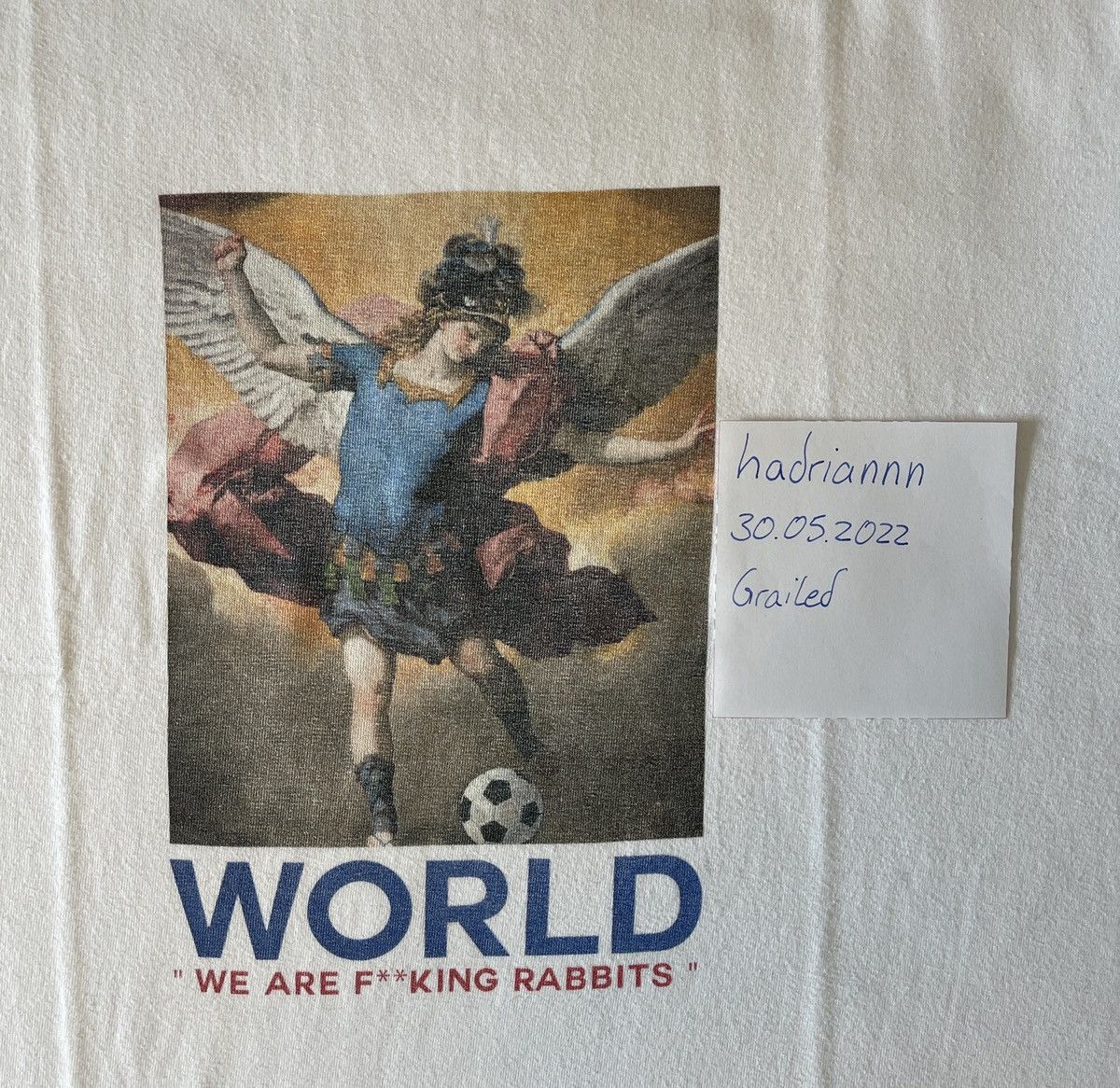 FR2 #FR2 - Rabbits HBX Angel Football/Soccer World Tee Size US M / EU 48-50 / 2 - 4 Thumbnail