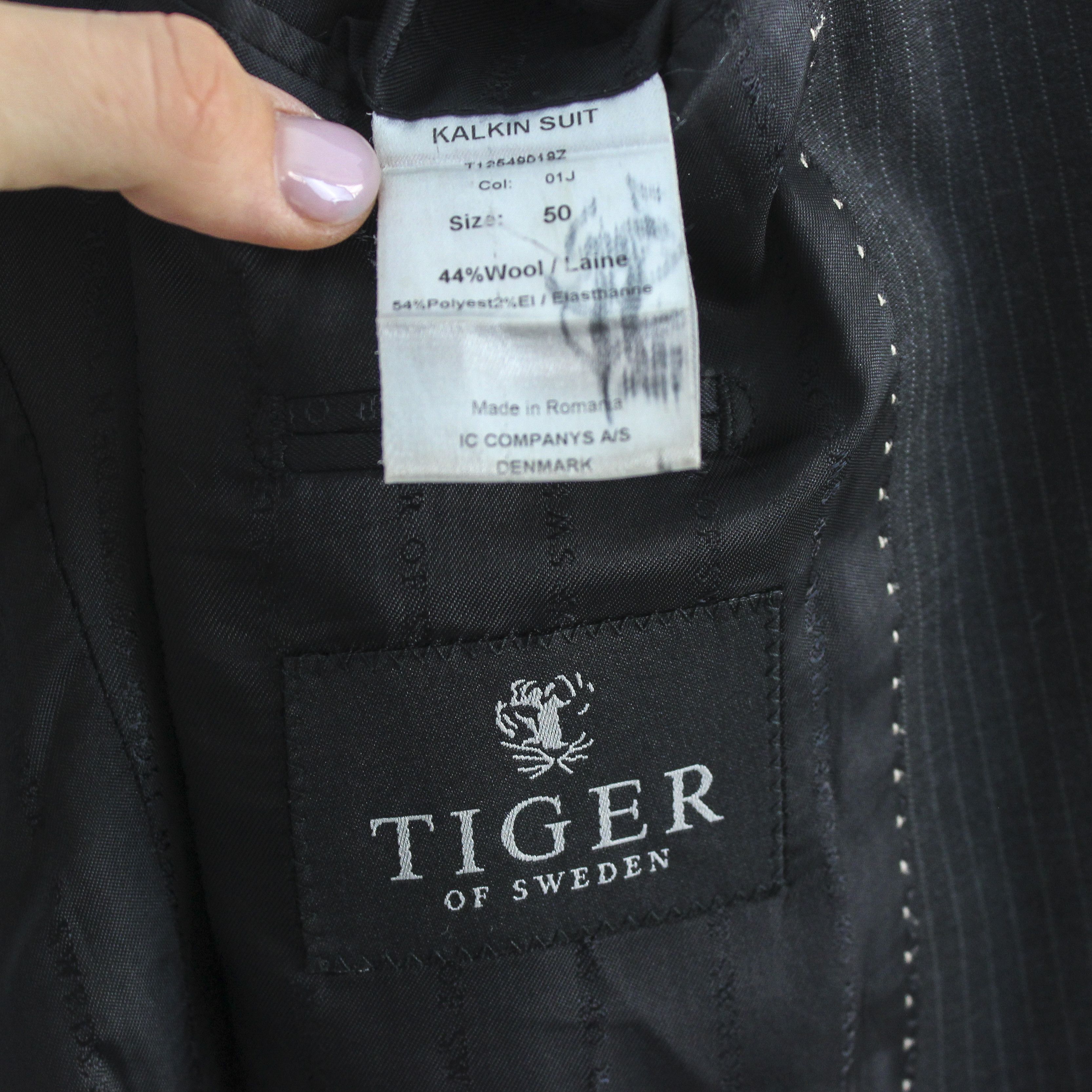 Tiger of Sweden Kalkin Men Blazer Pinstriped Wool Jacket US 40 Suit Coat M Size 40R - 6 Thumbnail