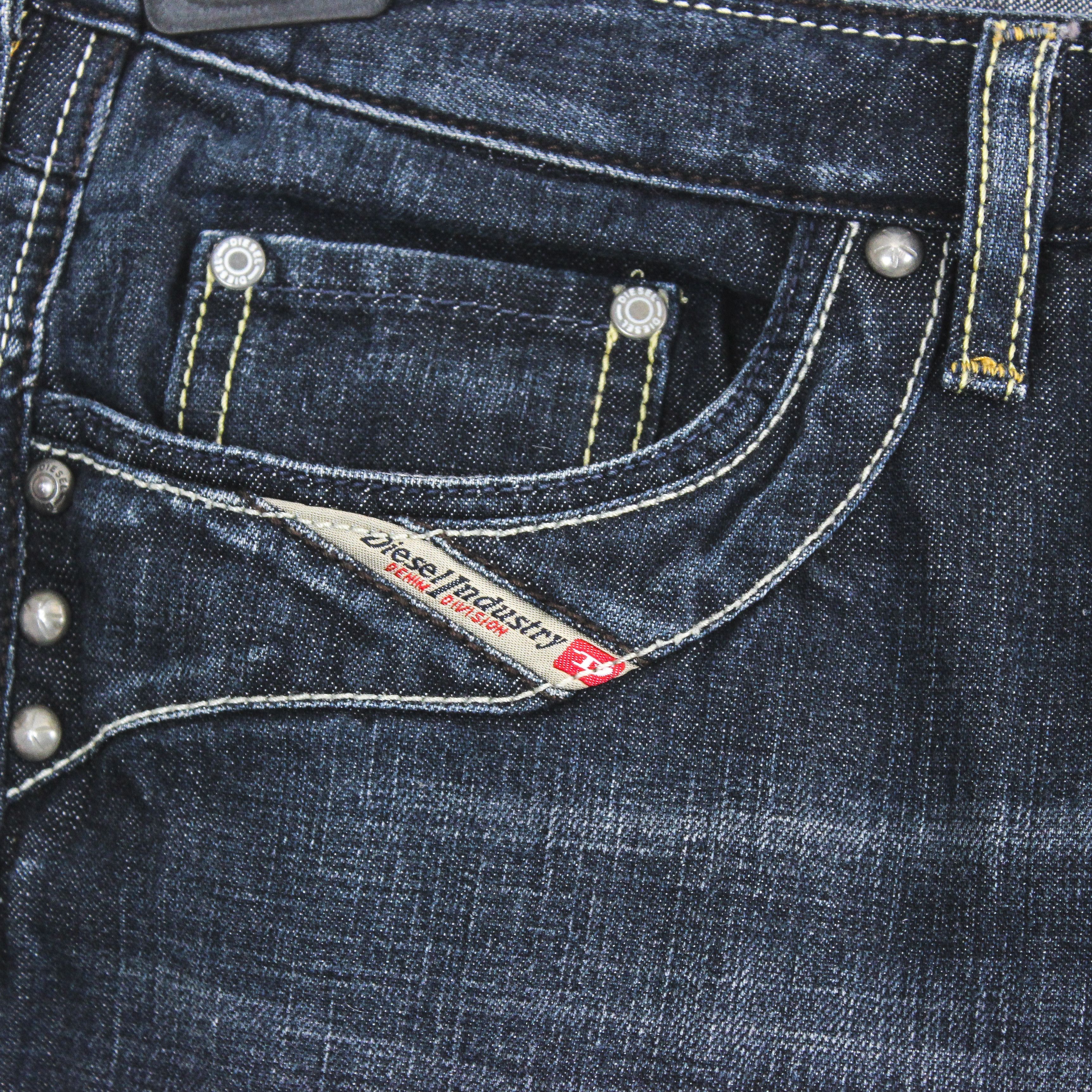 Diesel KYCUT W29 L34 Slim Straight Jeans Pants Trousers Low Rise Size 29" - 3 Thumbnail