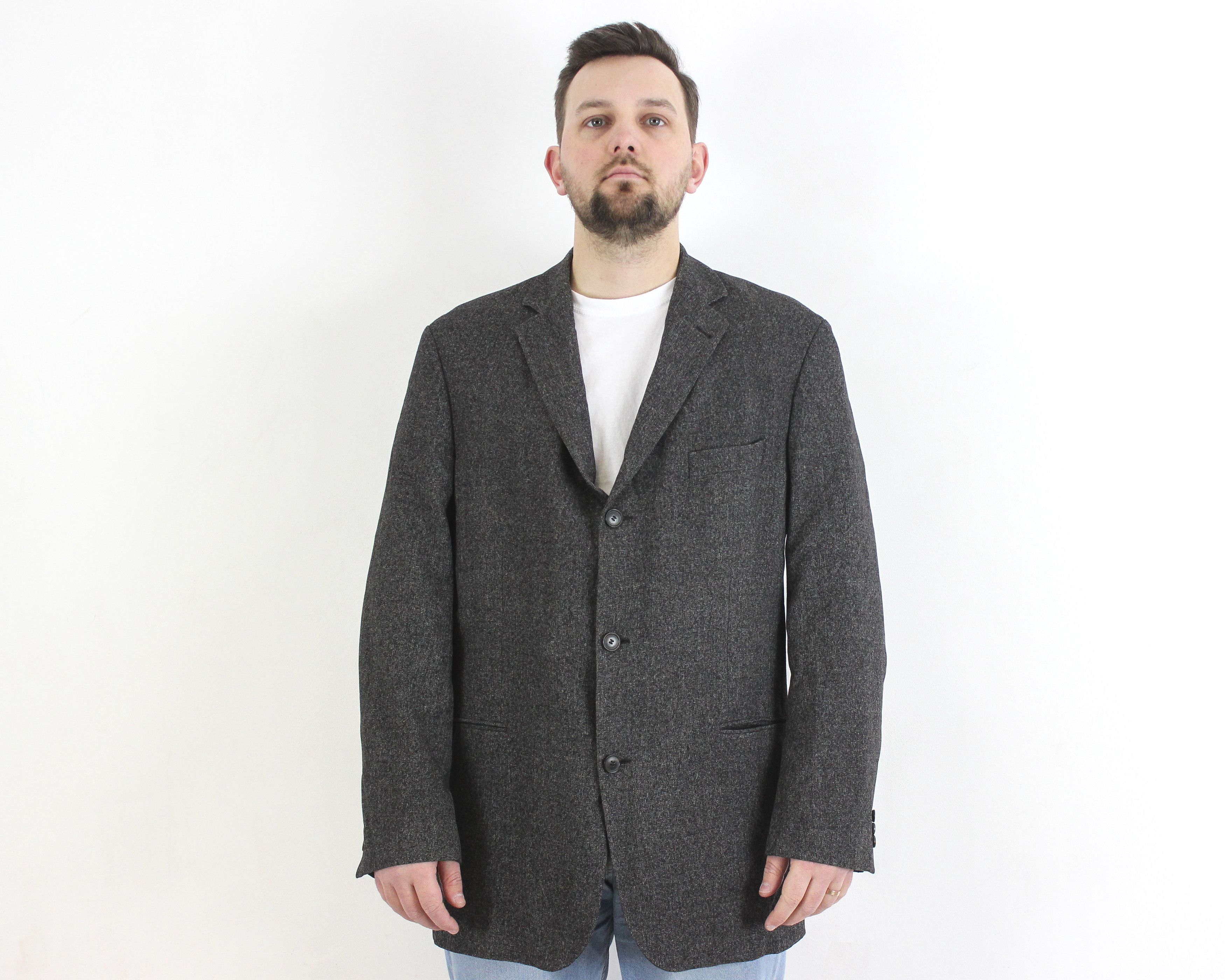 Hugo Boss Mars Blazer UK 46 US Suit Wool Jacket EU 56 Sport Coat 2XL Size 46R - 1 Thumbnail